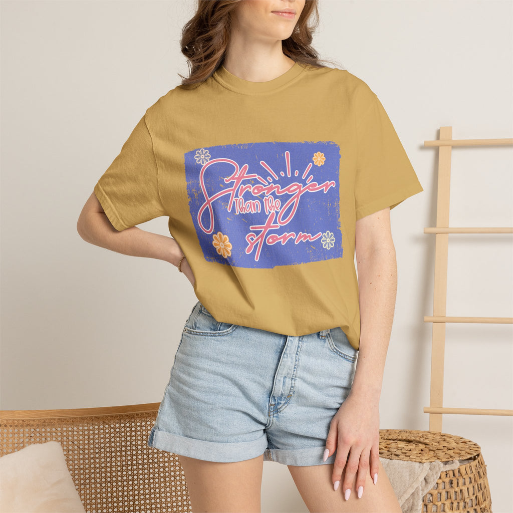 Stranger Than Fiction T-shirt | Textured Retro Script Floral Graphic