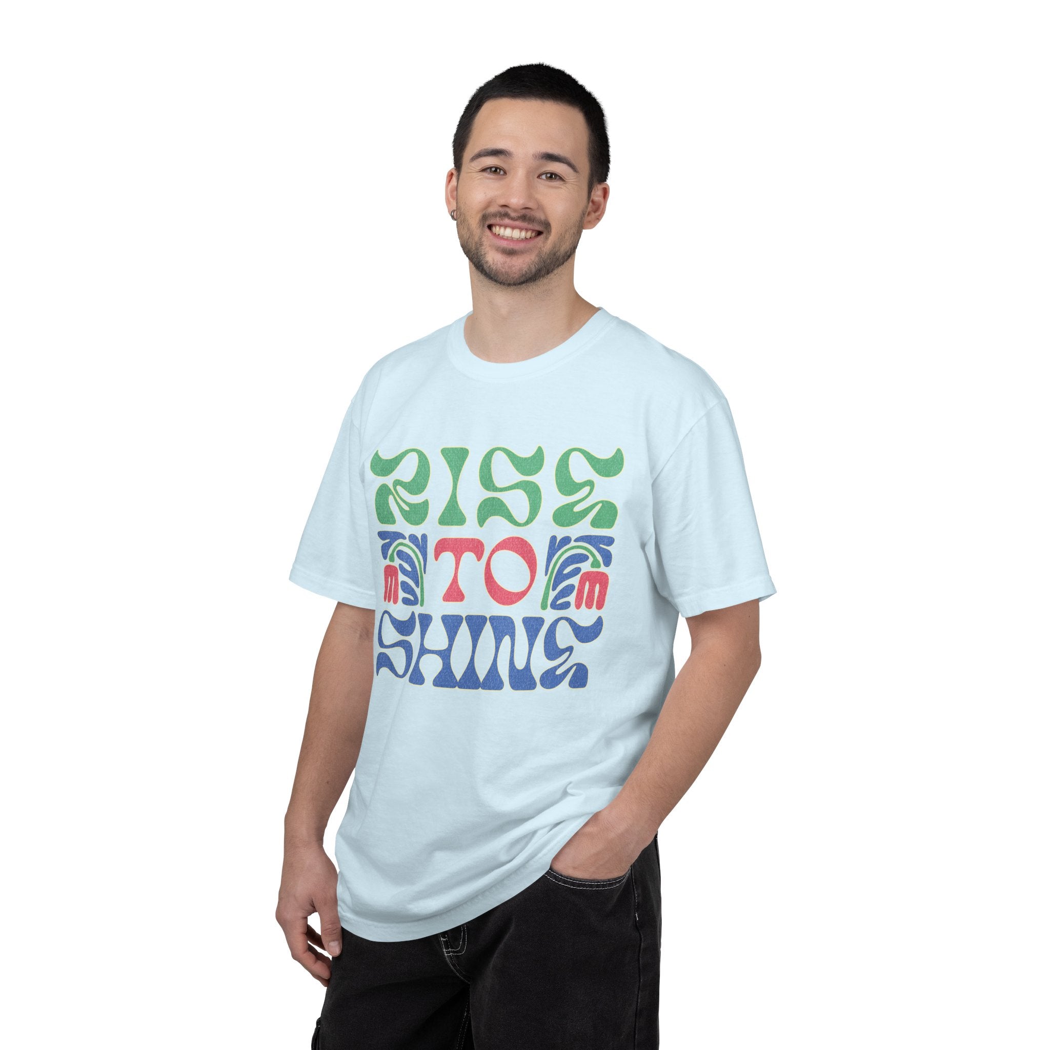 Rise to Shine T-shirt | Retro Psychedelic Lettering