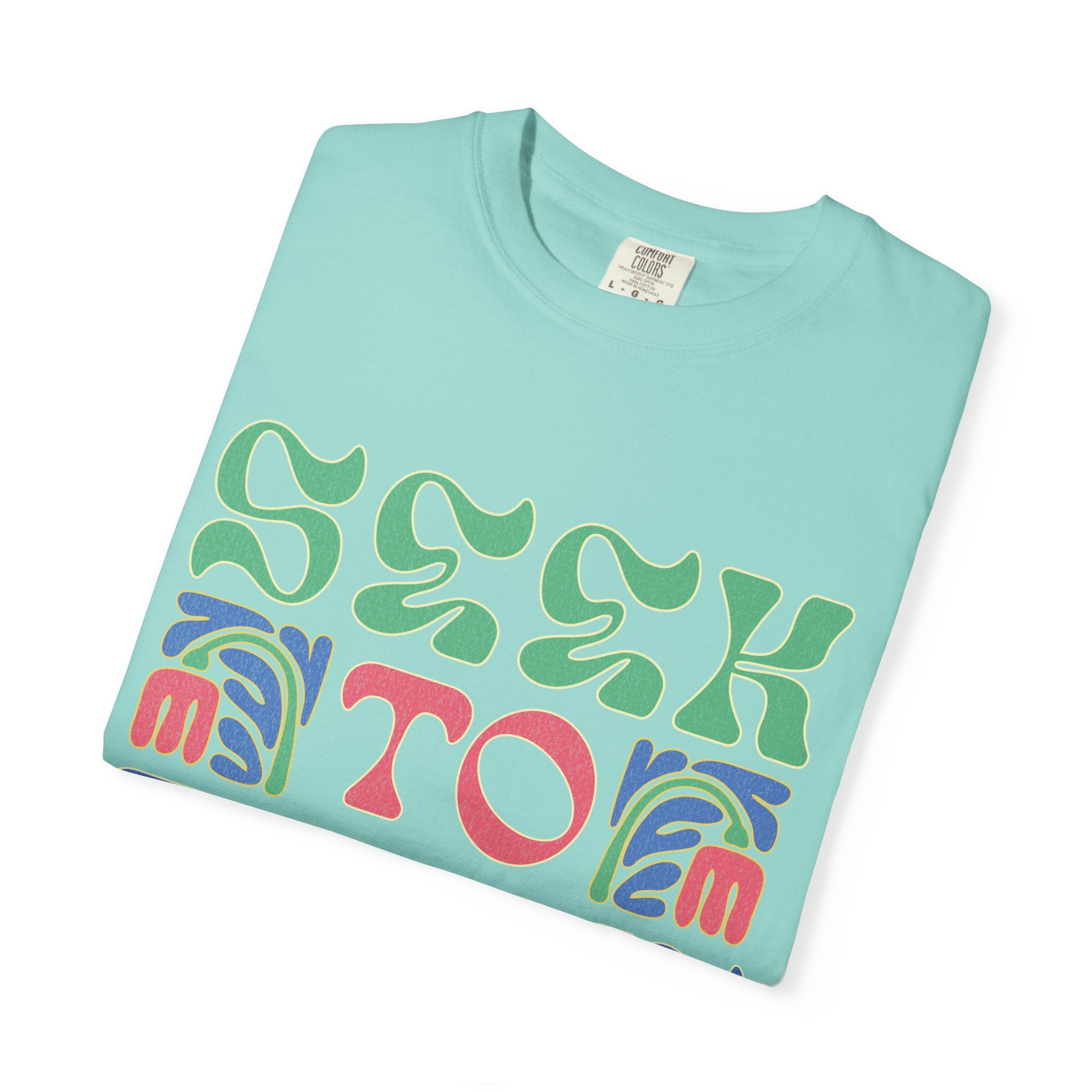 Seek to Thrive T-shirt | Textured Retro Psychedelic Lettering