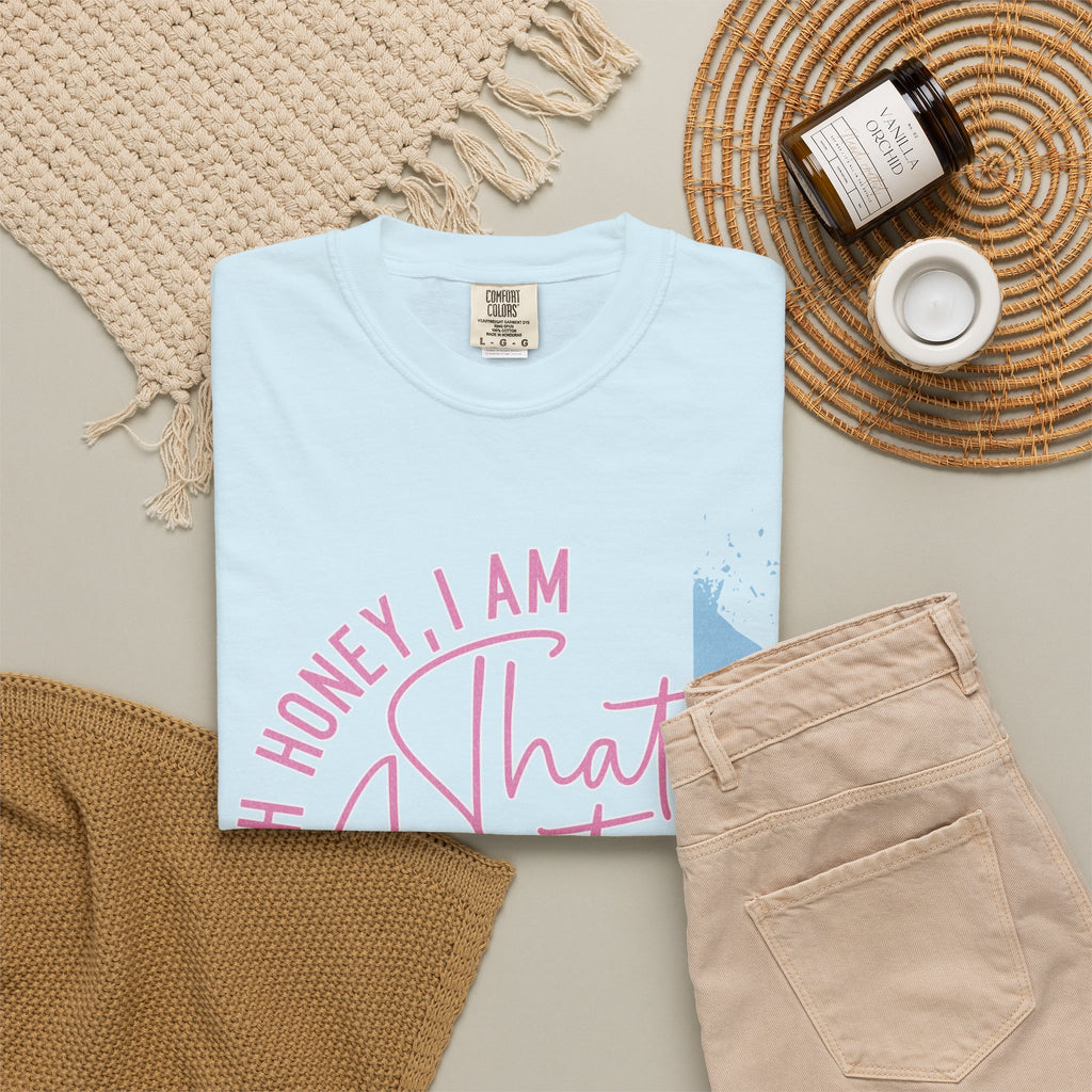 That Auntie Textured T-Shirt - "Oh Honey, I Am That Auntie" Graphic Tee