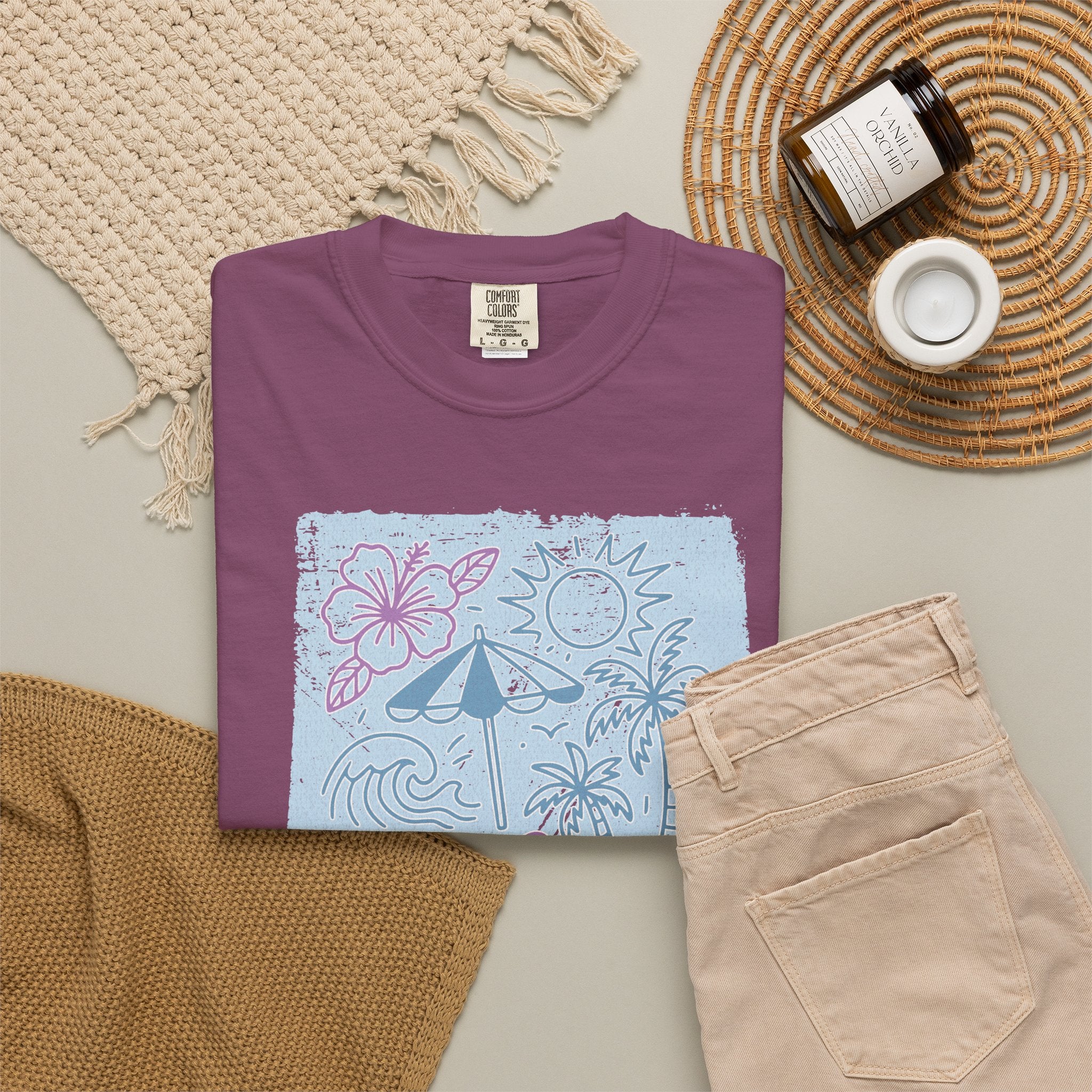 Meet Me at the Beach Textured T-Shirt