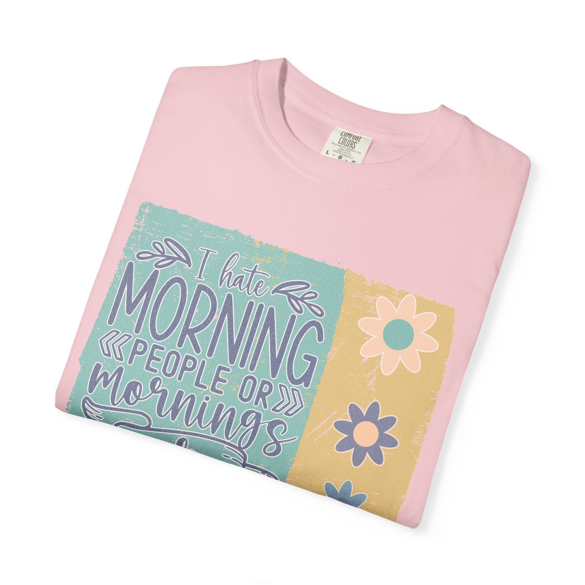 I Hate Morning People Textured Shirt
