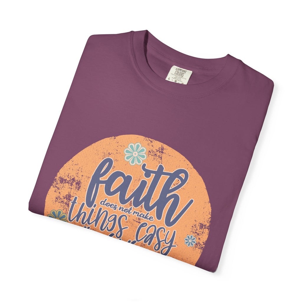 Faith Makes Things Possible T-shirt | Textured Inspirational Quote