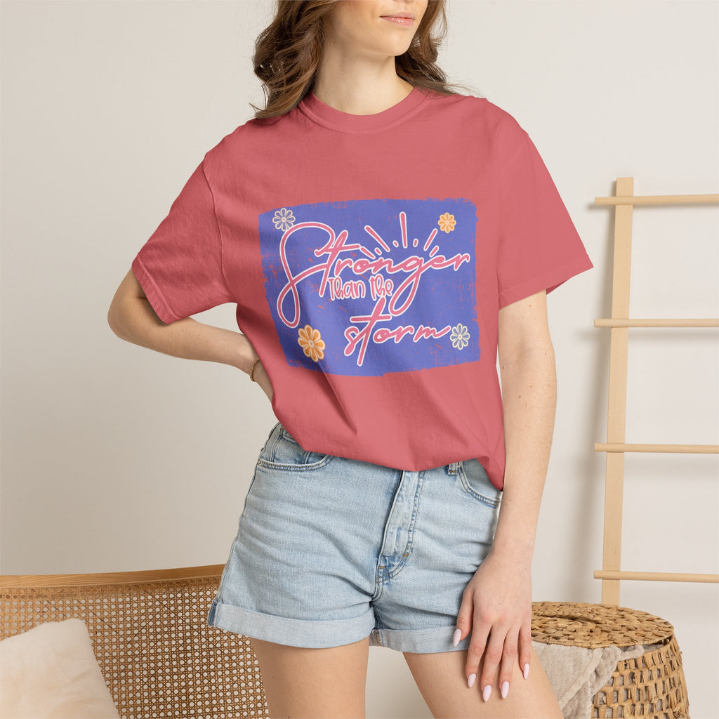 Stranger Than Fiction T-shirt | Textured Retro Script Floral Graphic