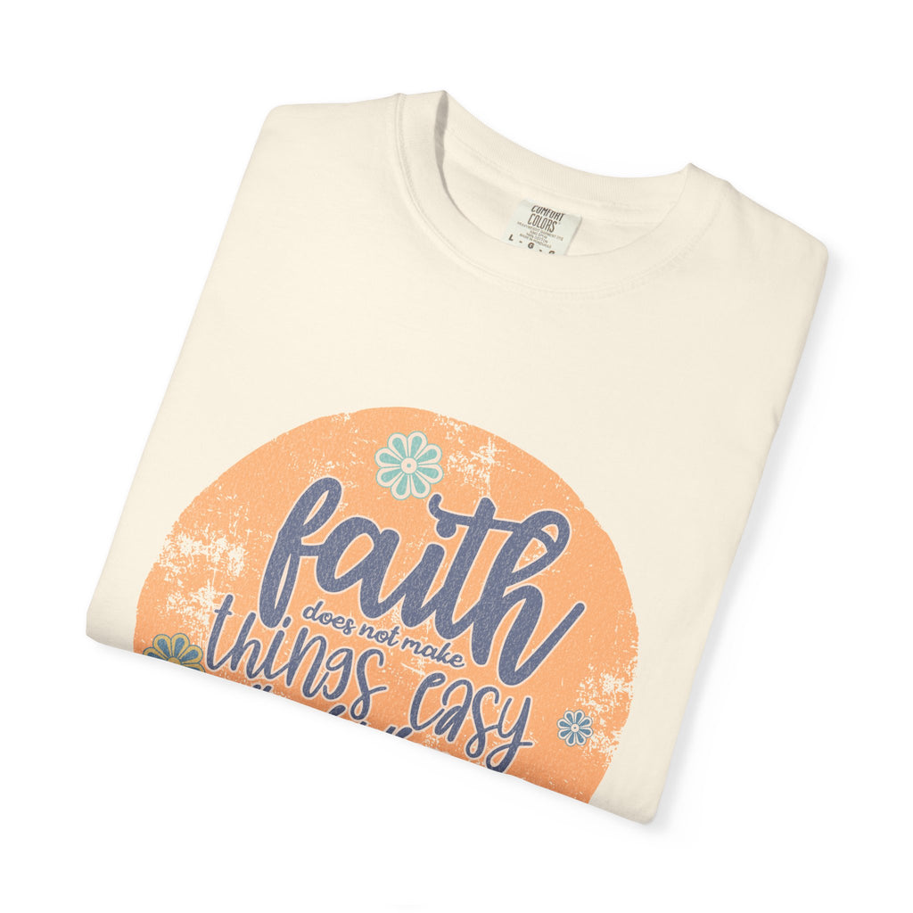 Faith Makes Things Possible T-shirt | Textured Inspirational Quote