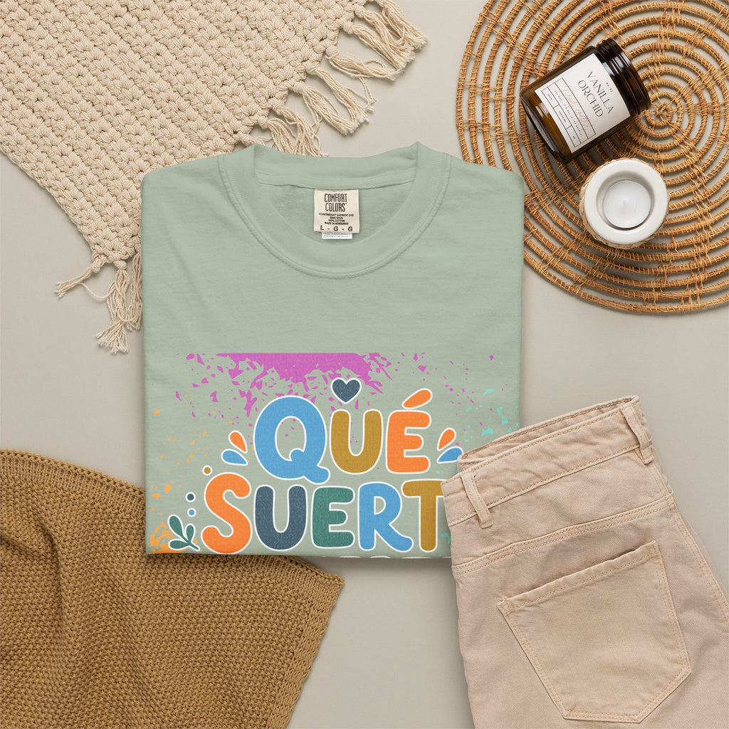Qué Suerte Tenerte, Papá — Father's Day Textured T-Shirt