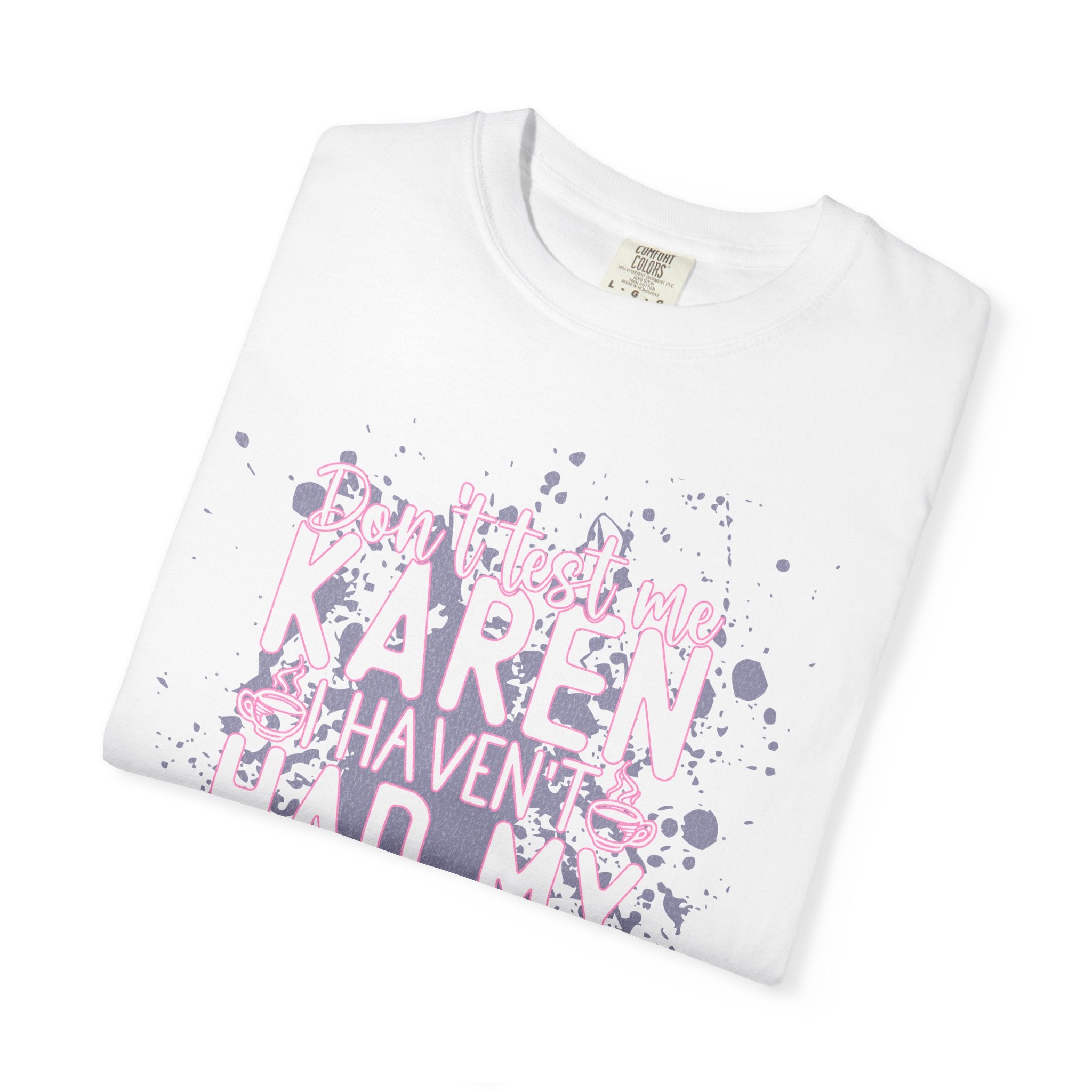 Textured Retro Karen Coffee Graphic Tee