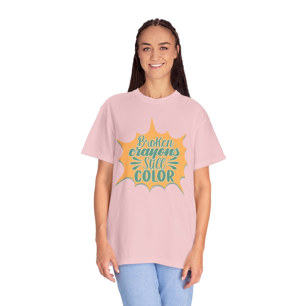 Broken Crayons Still Color Textured T-Shirt