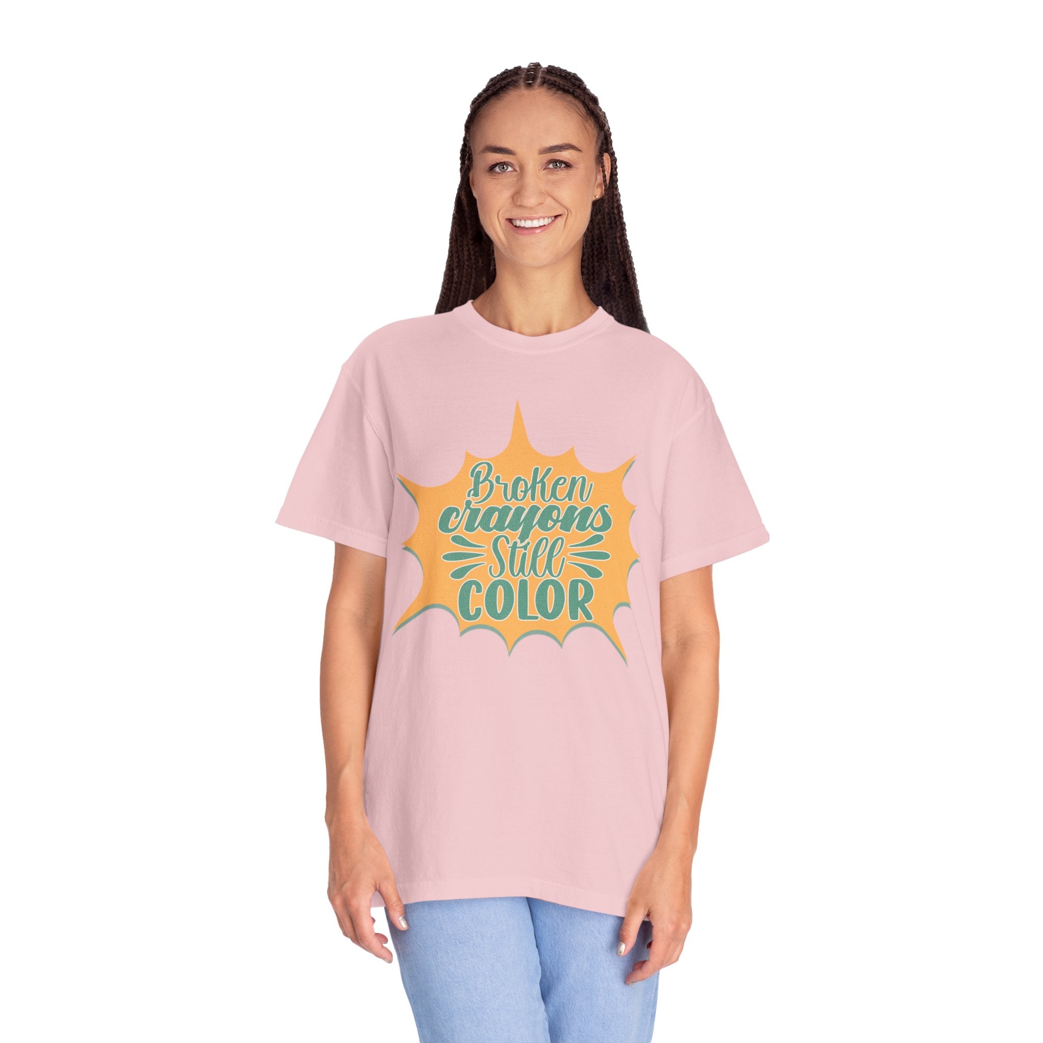Broken Crayons Still Color Textured T-Shirt