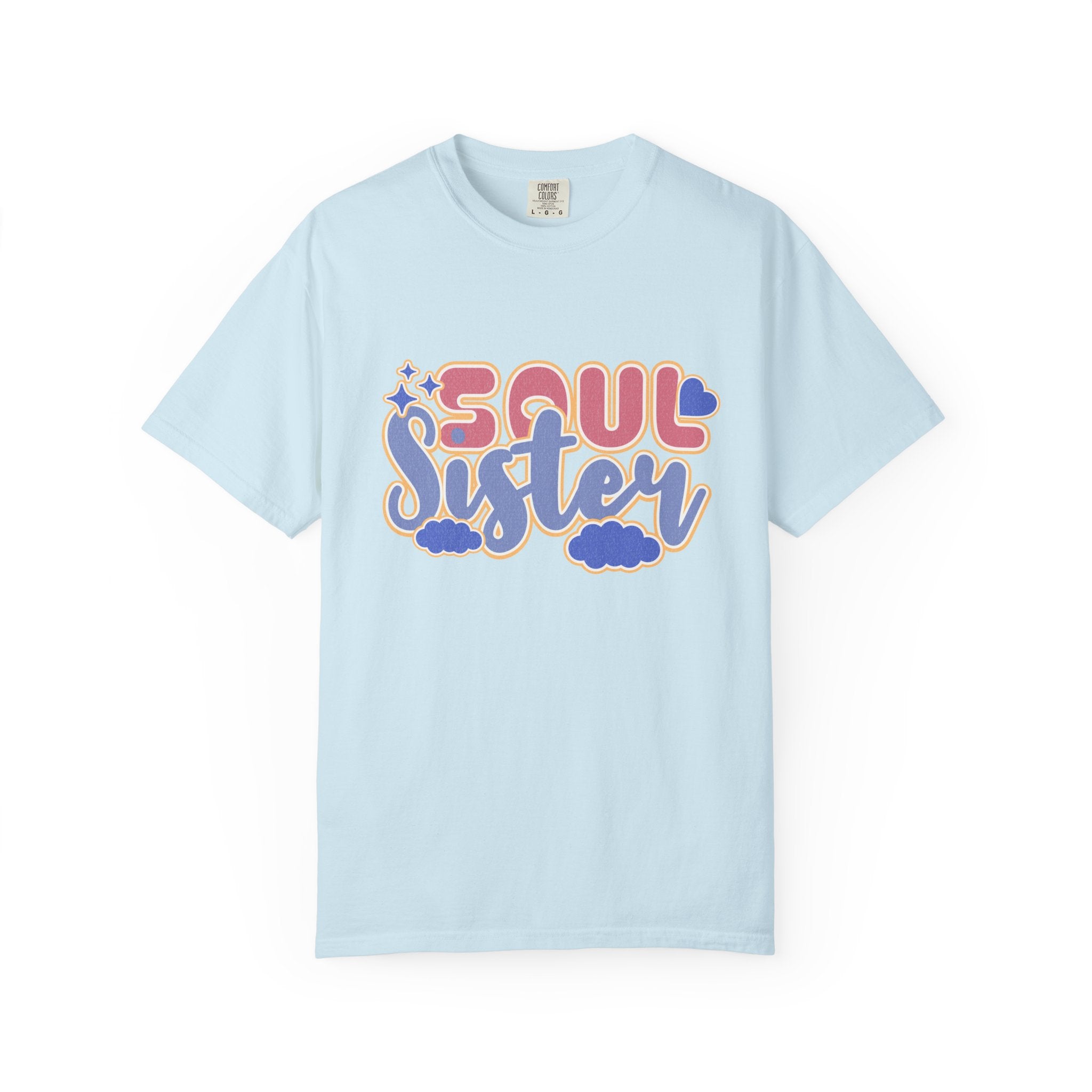 Soul Sister Textured T-Shirt — Retro Script Graphic Tee
