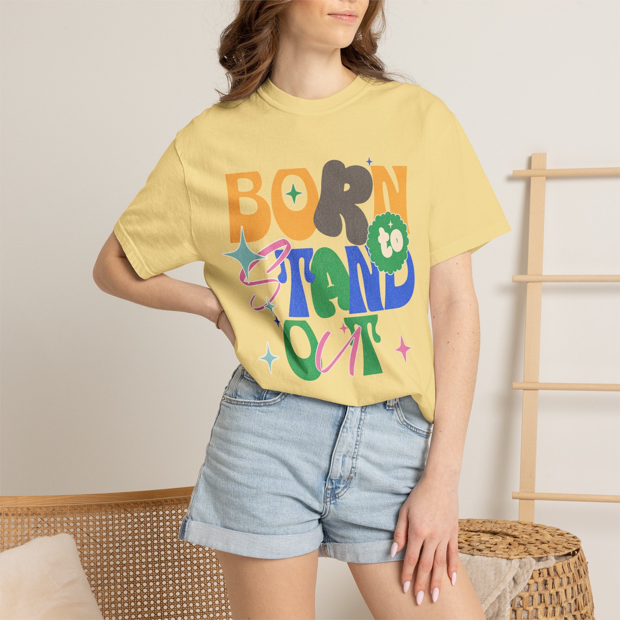 Born to Stand Out Textured T-Shirt