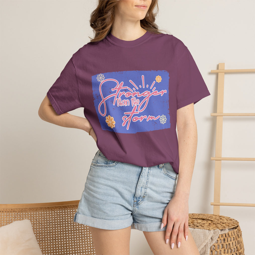 Stranger Than Fiction T-shirt | Textured Retro Script Floral Graphic