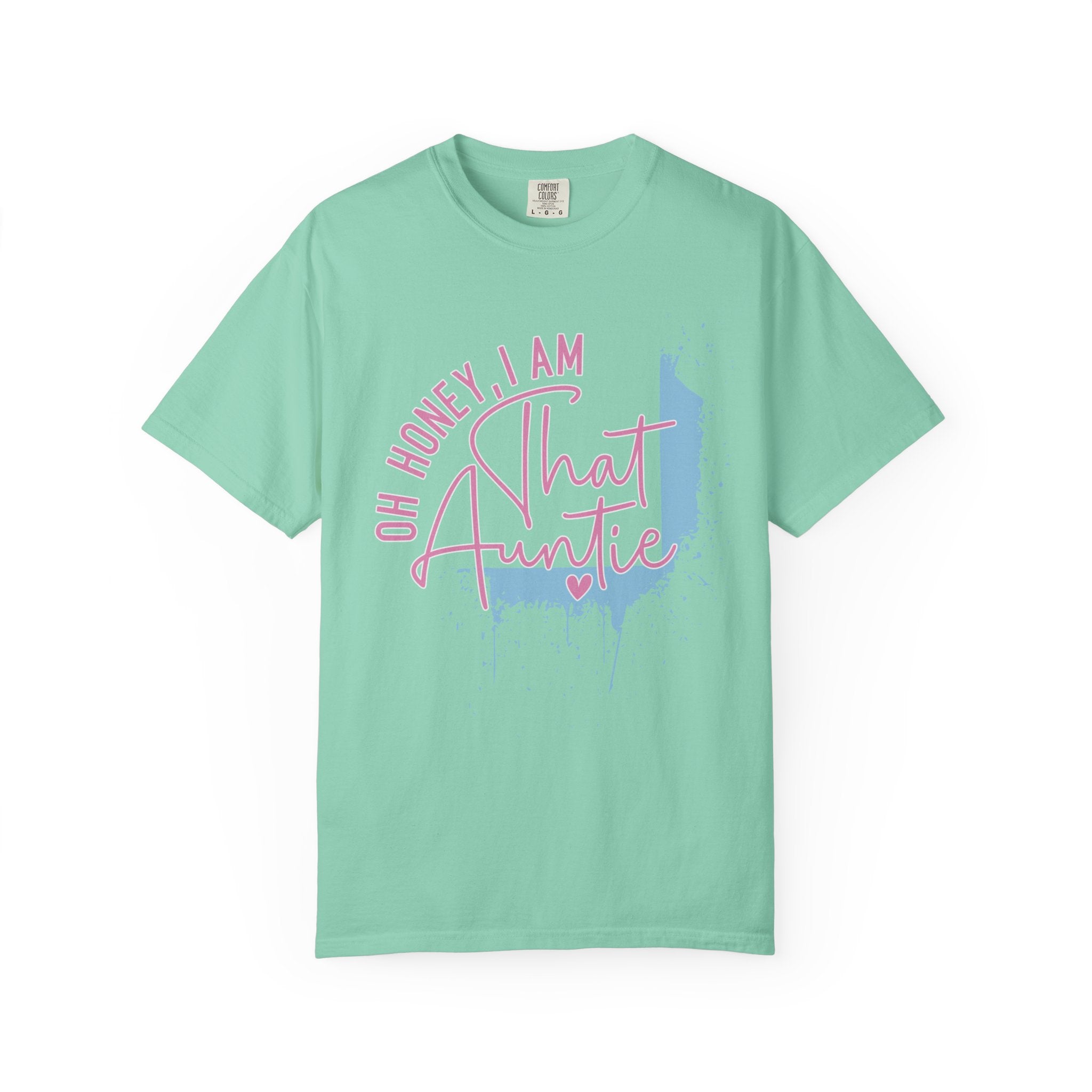 That Auntie Textured T-Shirt - "Oh Honey, I Am That Auntie" Graphic Tee