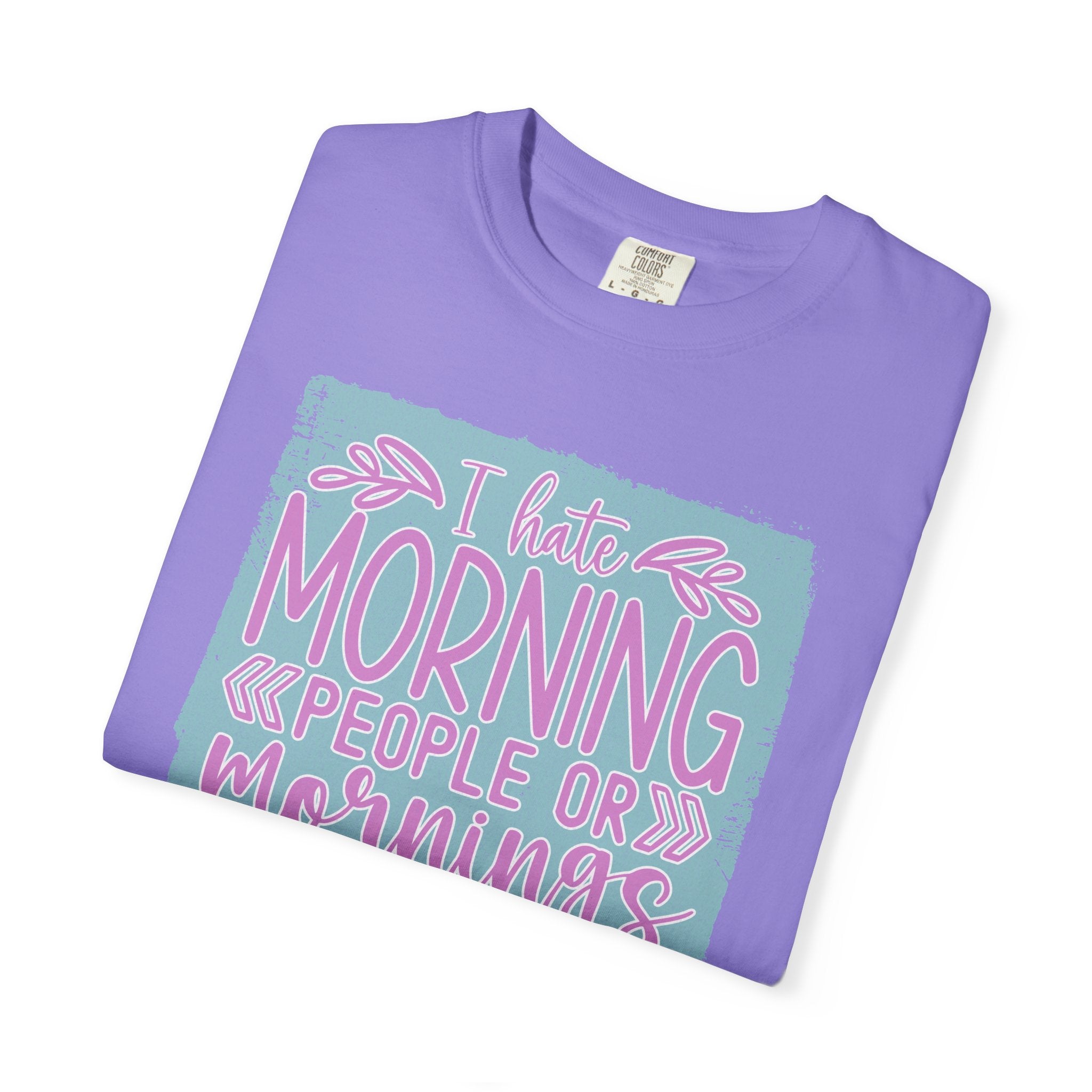Textured Morning People Or Mornings For People T-Shirt