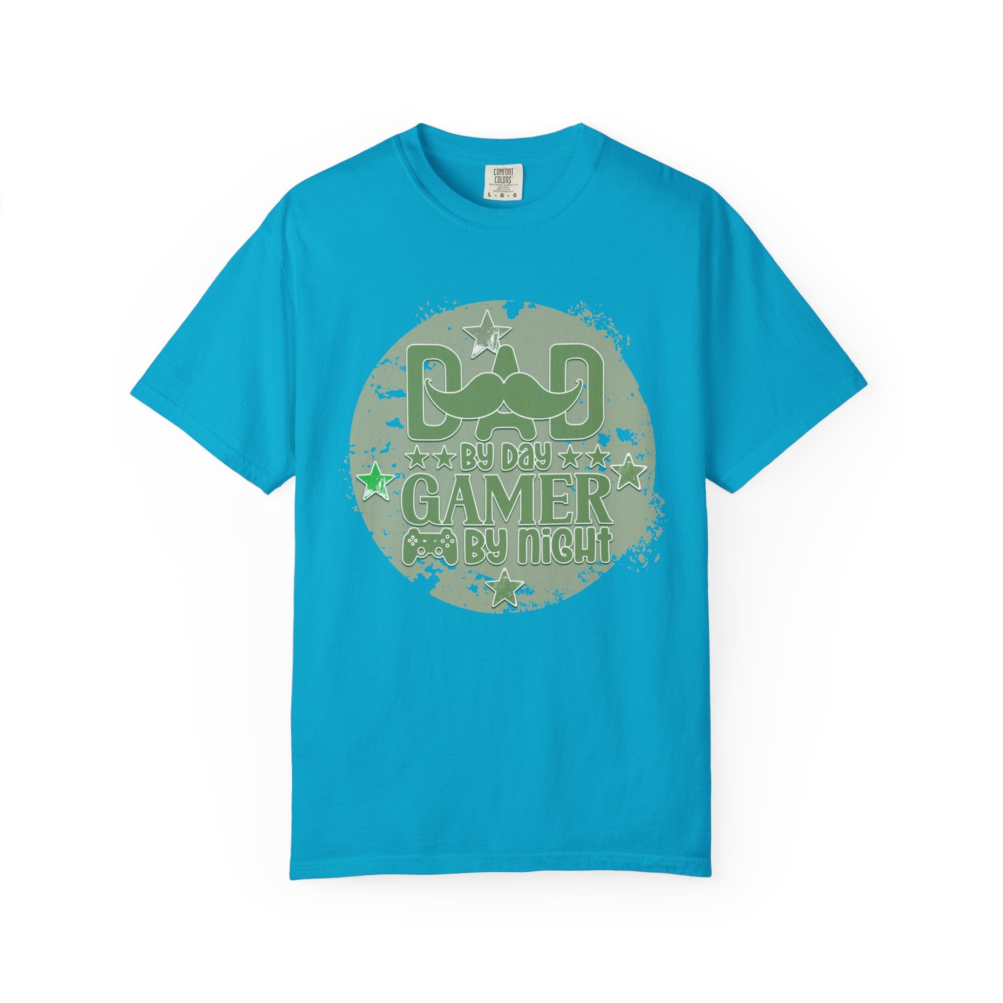 Dad By Day Gamer By Night Textured T-Shirt