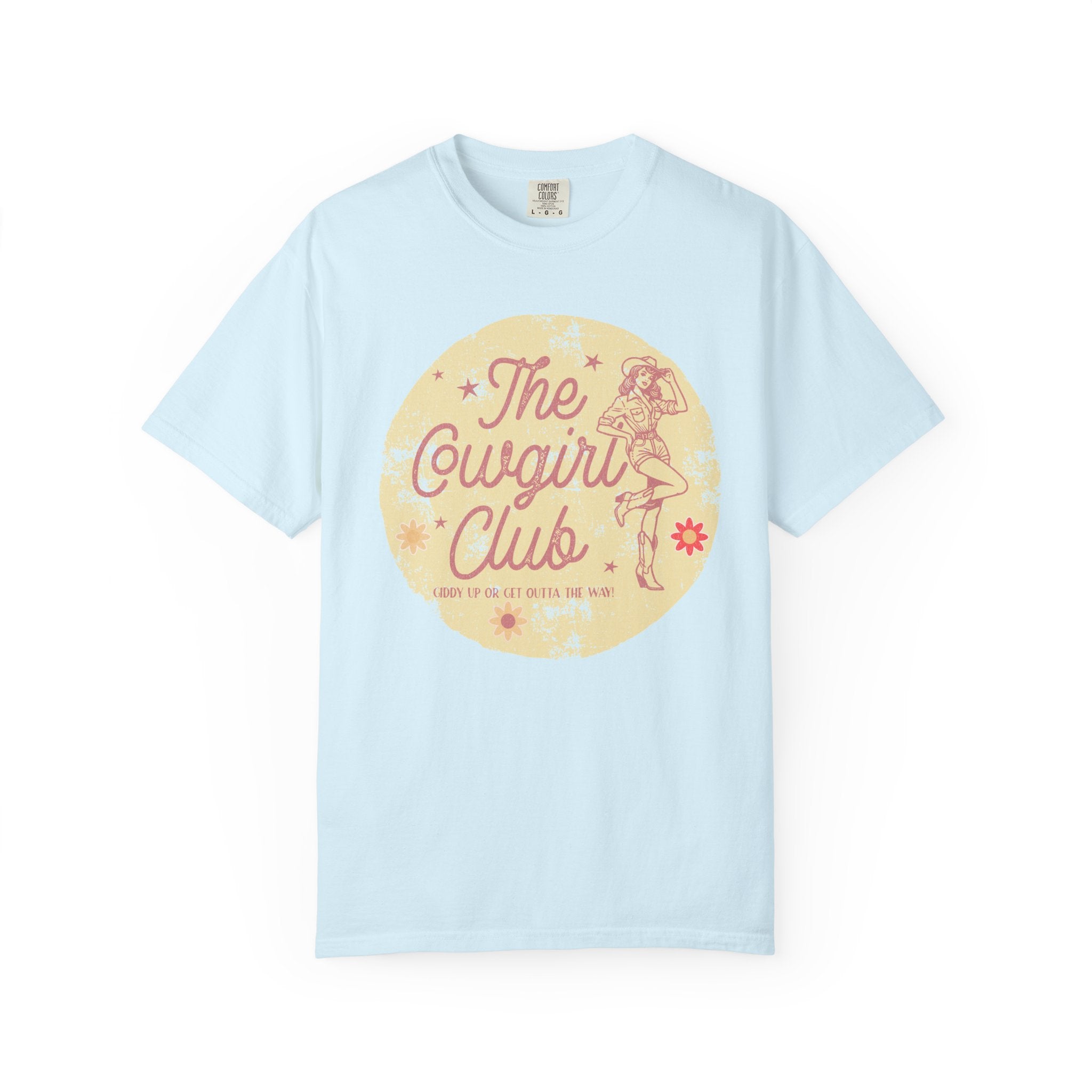 The Cowgirl Club Graphic T-Shirt — Retro Western Textured Tee