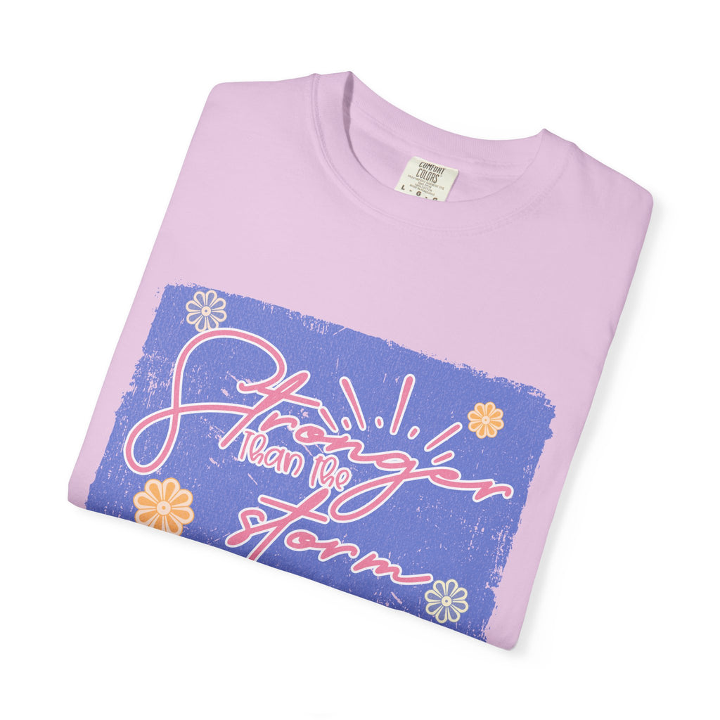 Stranger Than Fiction T-shirt | Textured Retro Script Floral Graphic