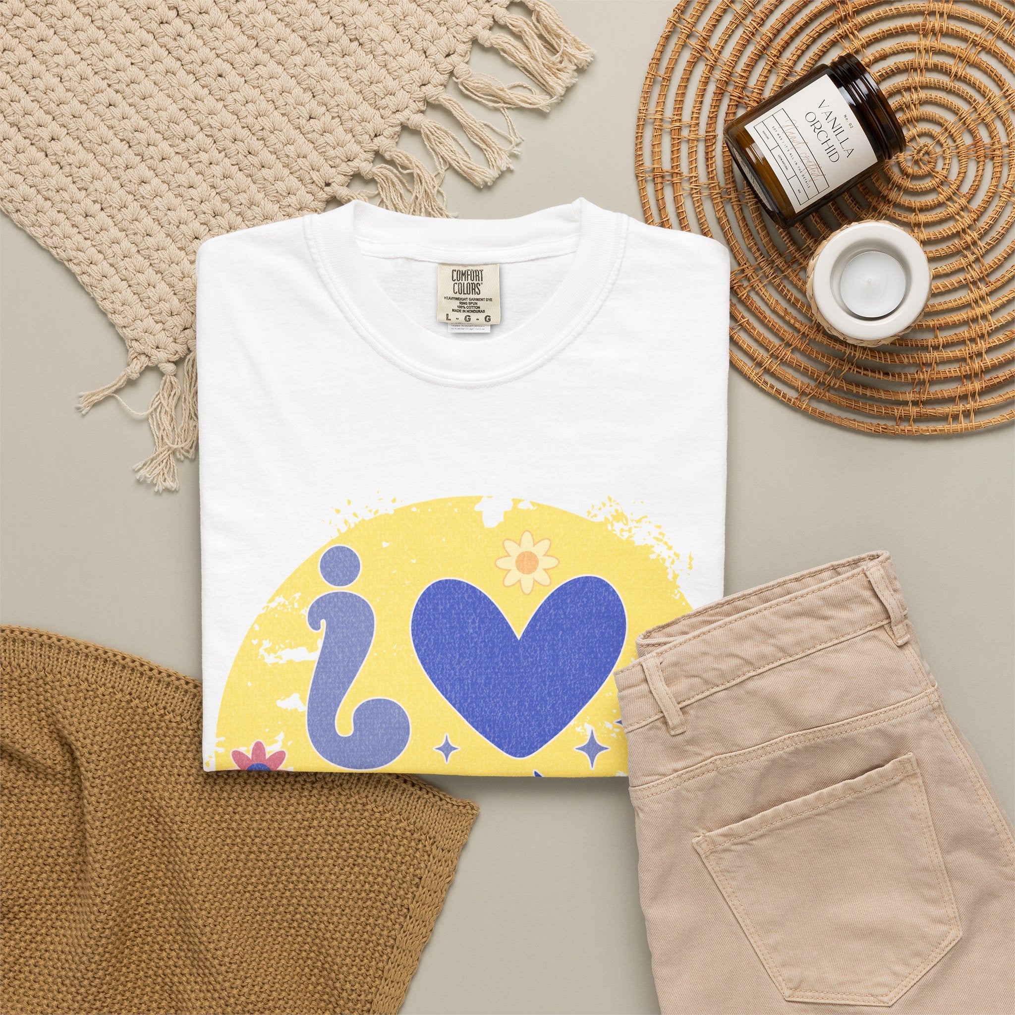 Funny Retro Self Love Textured Tee