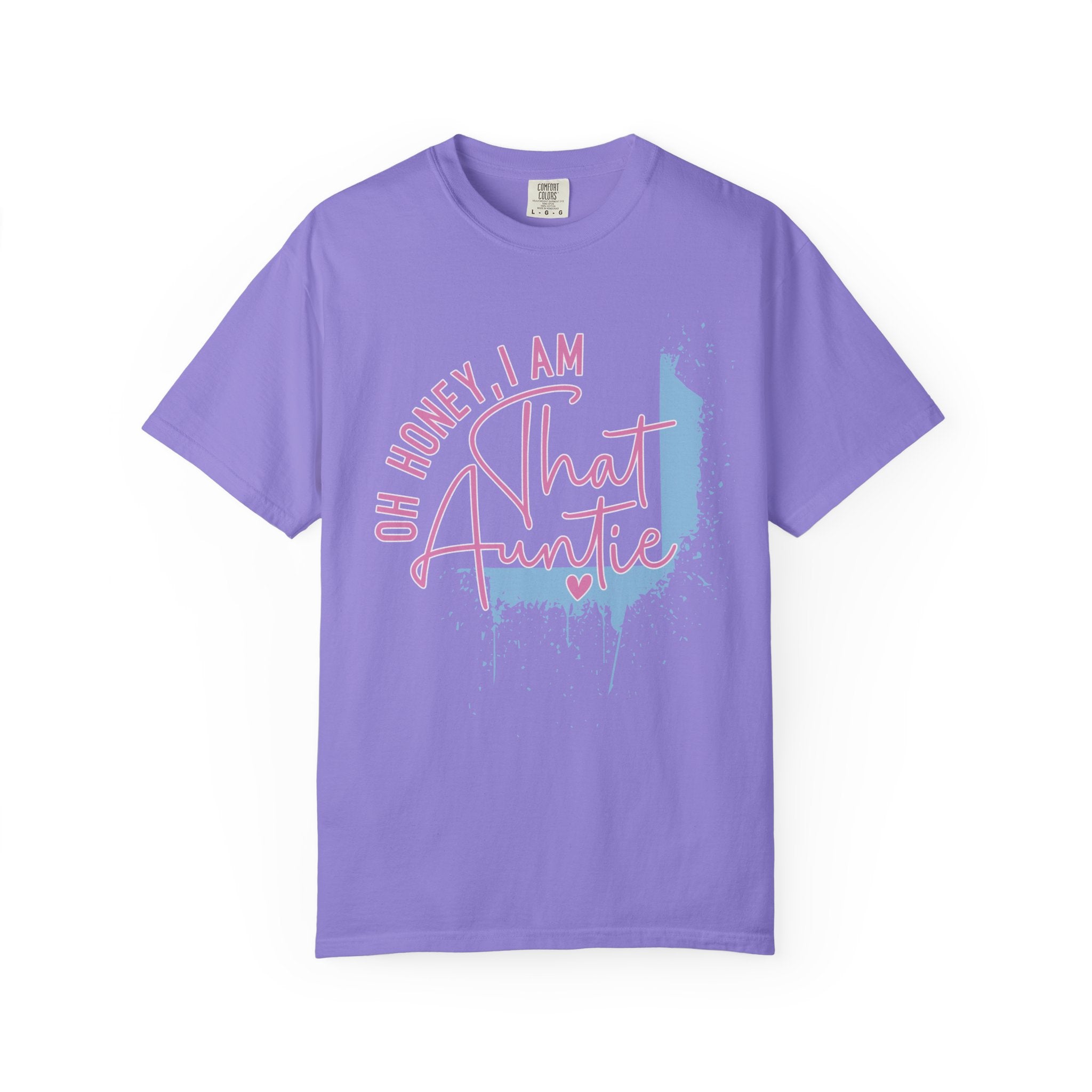 That Auntie Textured T-Shirt - "Oh Honey, I Am That Auntie" Graphic Tee