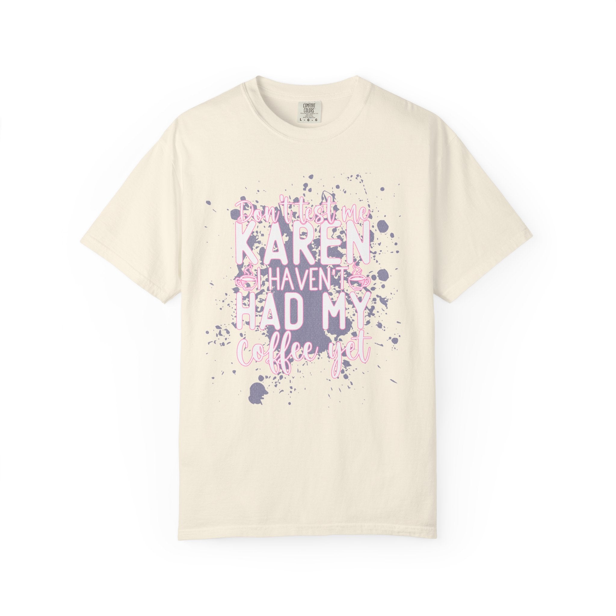 Textured Retro Karen Coffee Graphic Tee