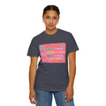 Textured She Owns Minds Her Business T-Shirt —  Floral Retro Design