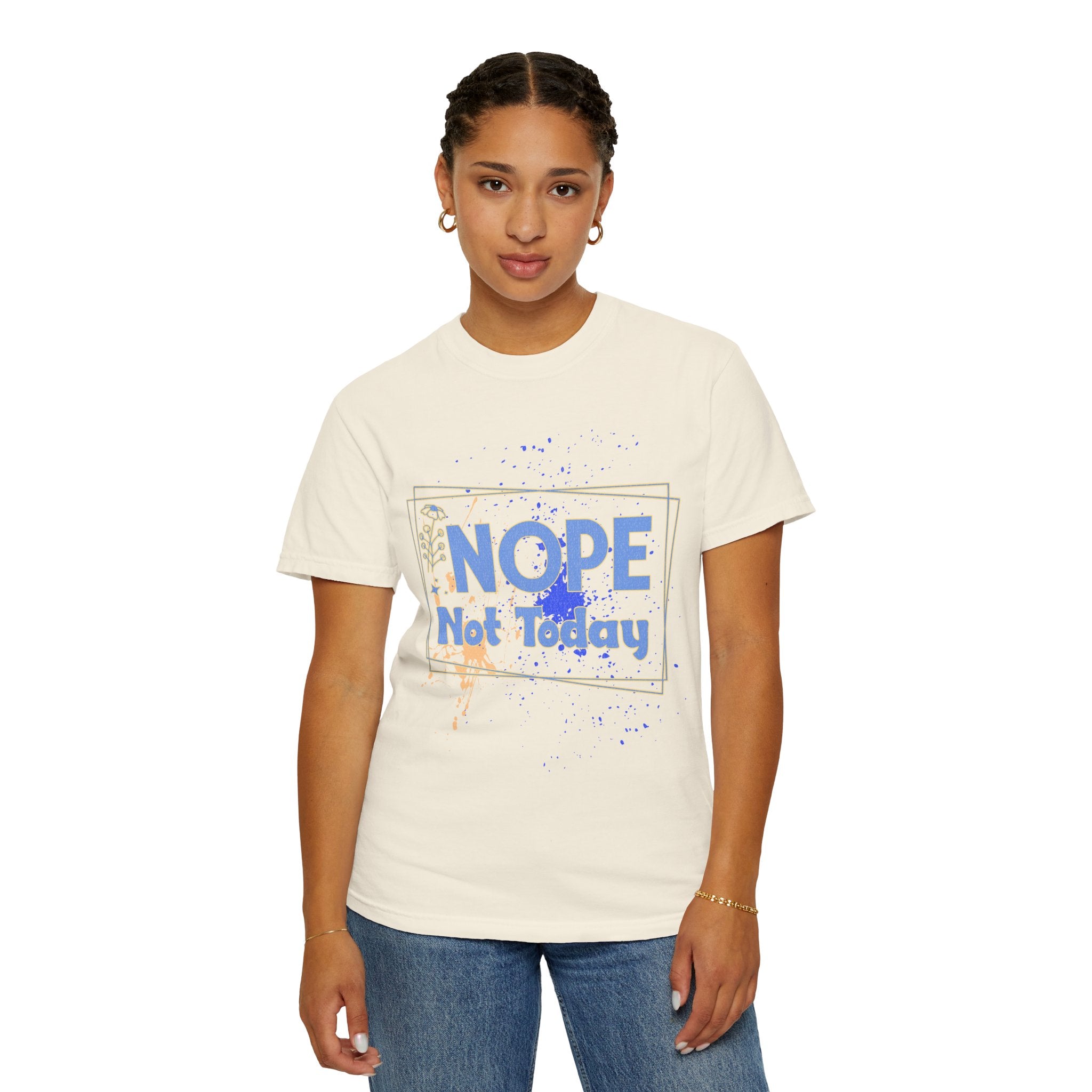 Textured Retro Nope Not Today Tee