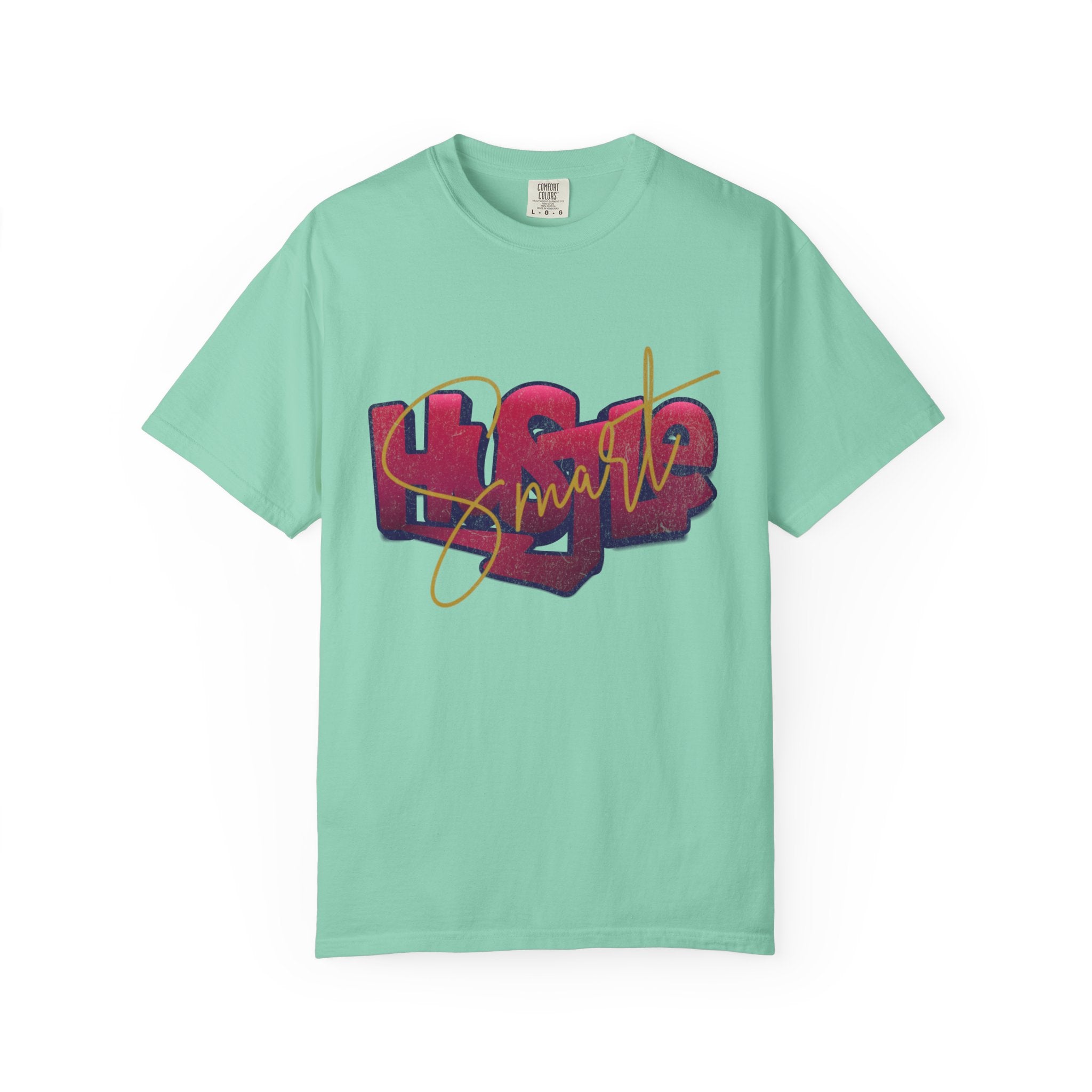 Textured Retro Hustle Smart Graphic Shirt
