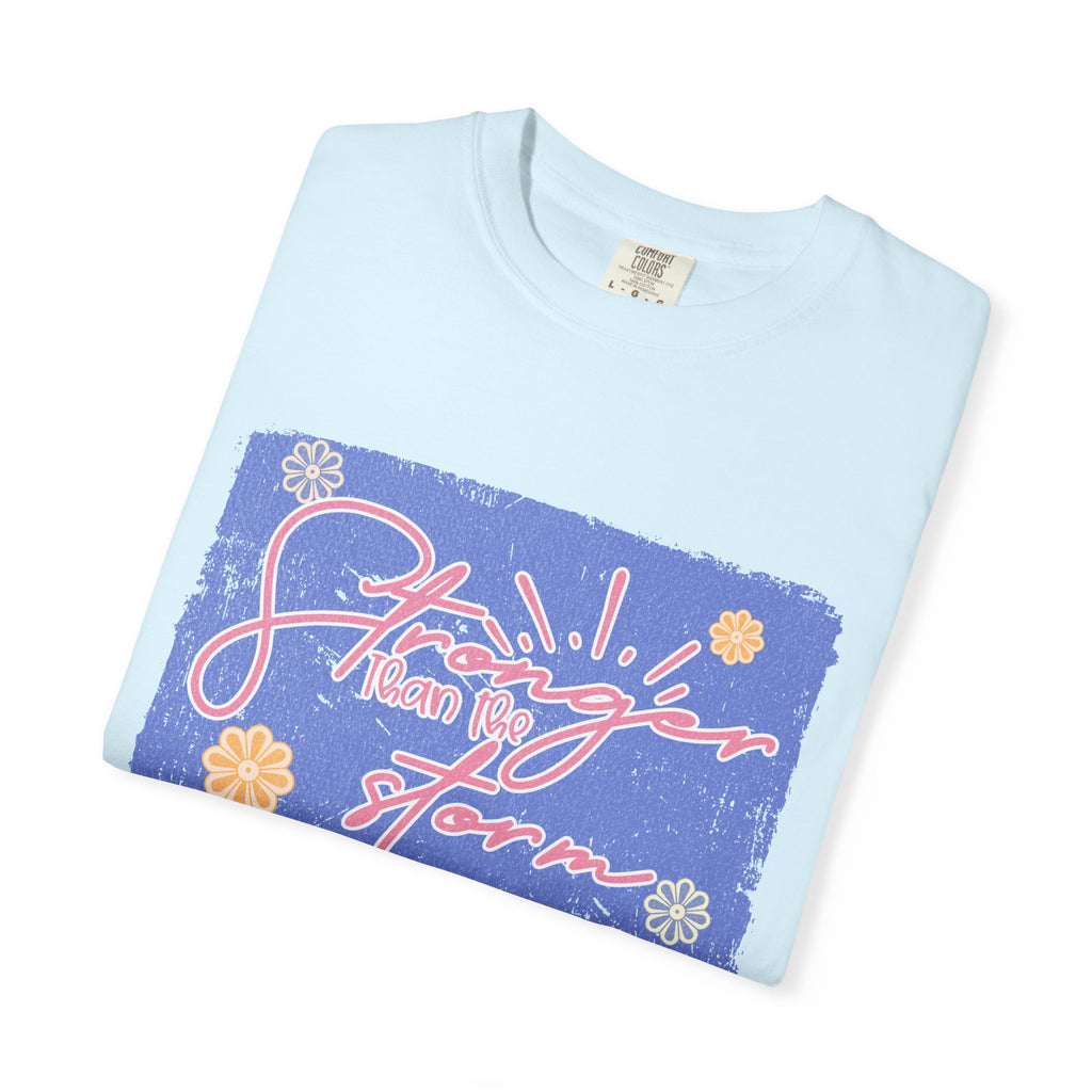 Stranger Than Fiction T-shirt | Textured Retro Script Floral Graphic