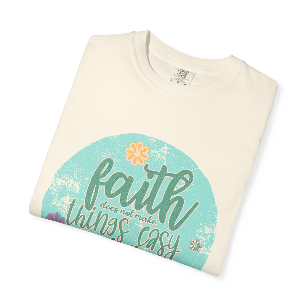 Faith Makes All Things Possible T-Shirt |Textured Inspirational Tee