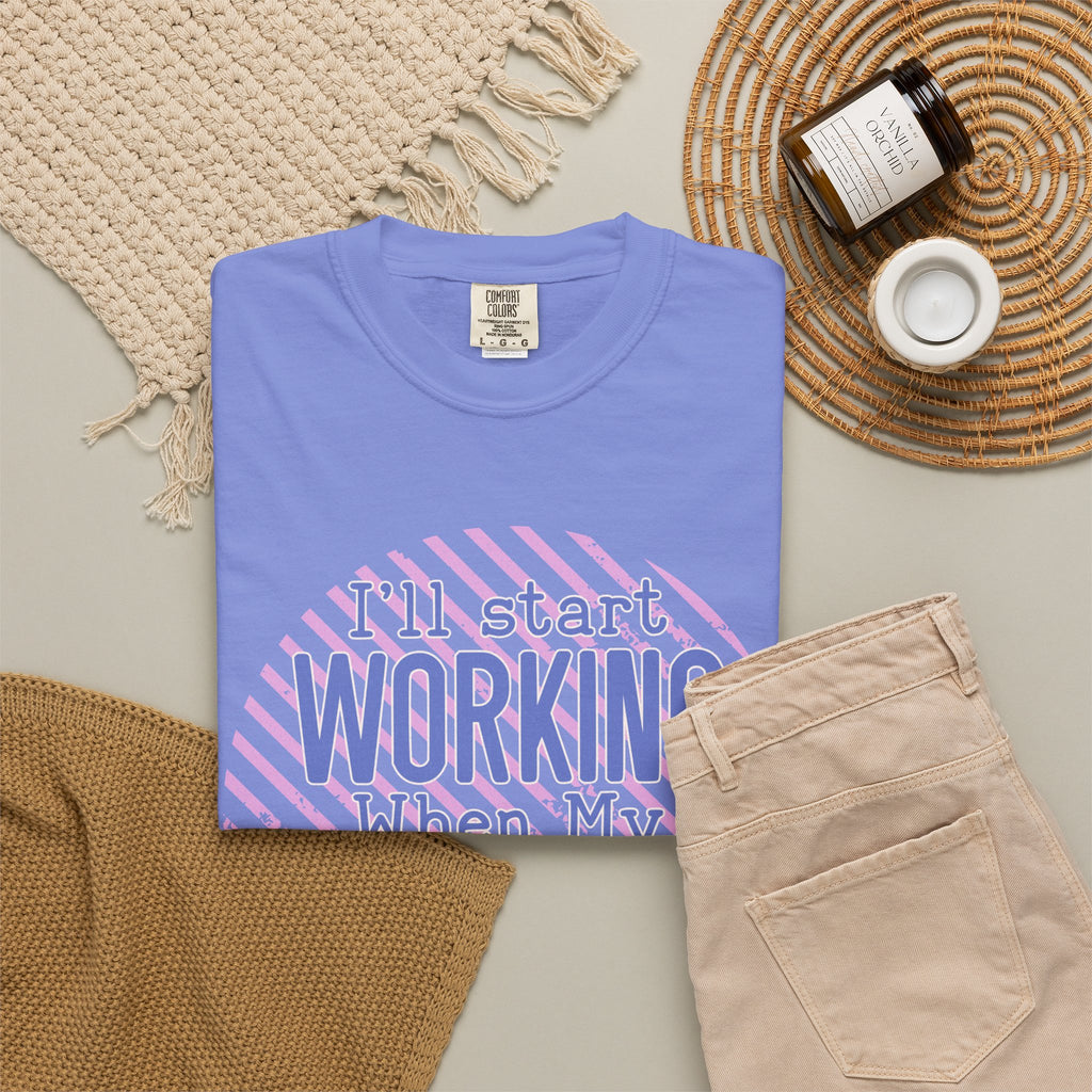 Funny Retro Textured Coffee Work Shirt