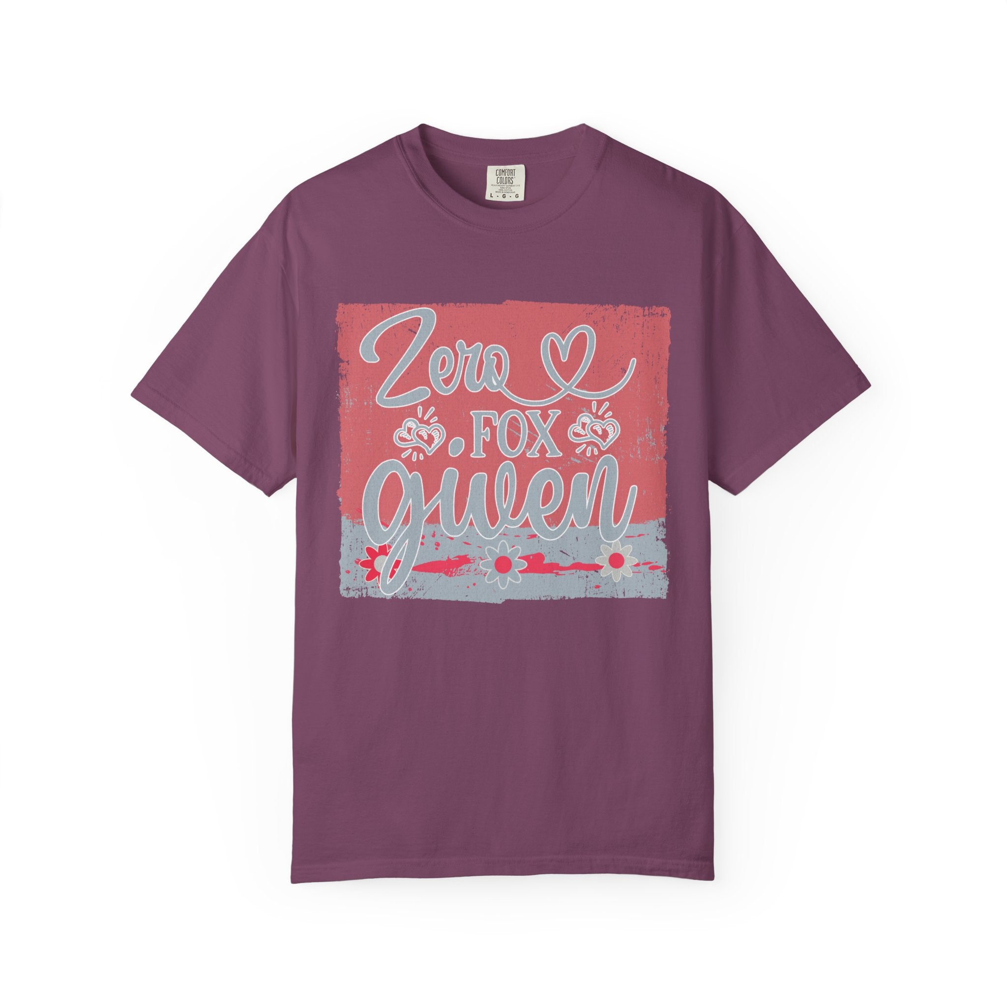 Textured Zero Fox Given T‑Shirt — Funny Retro Rose Graphic Tee