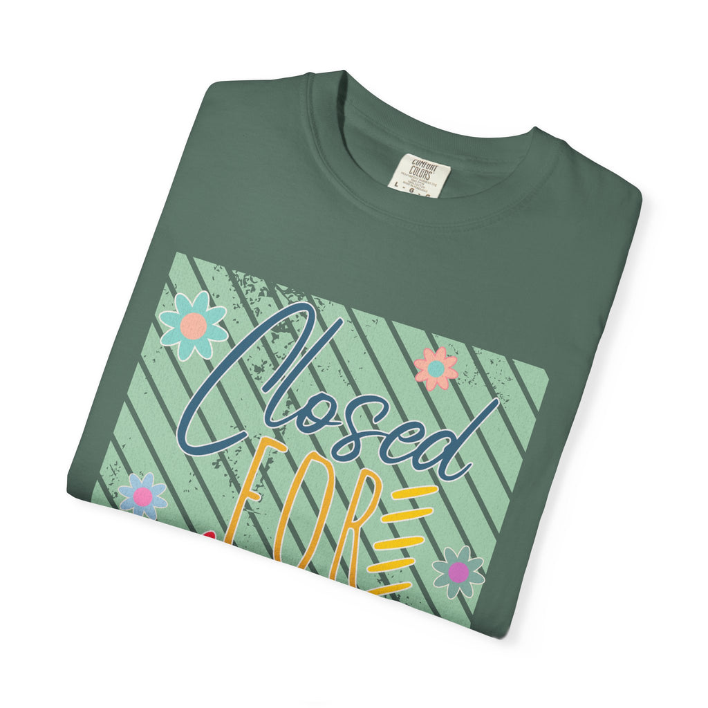 Closed For Social Media Detox Textured Tee