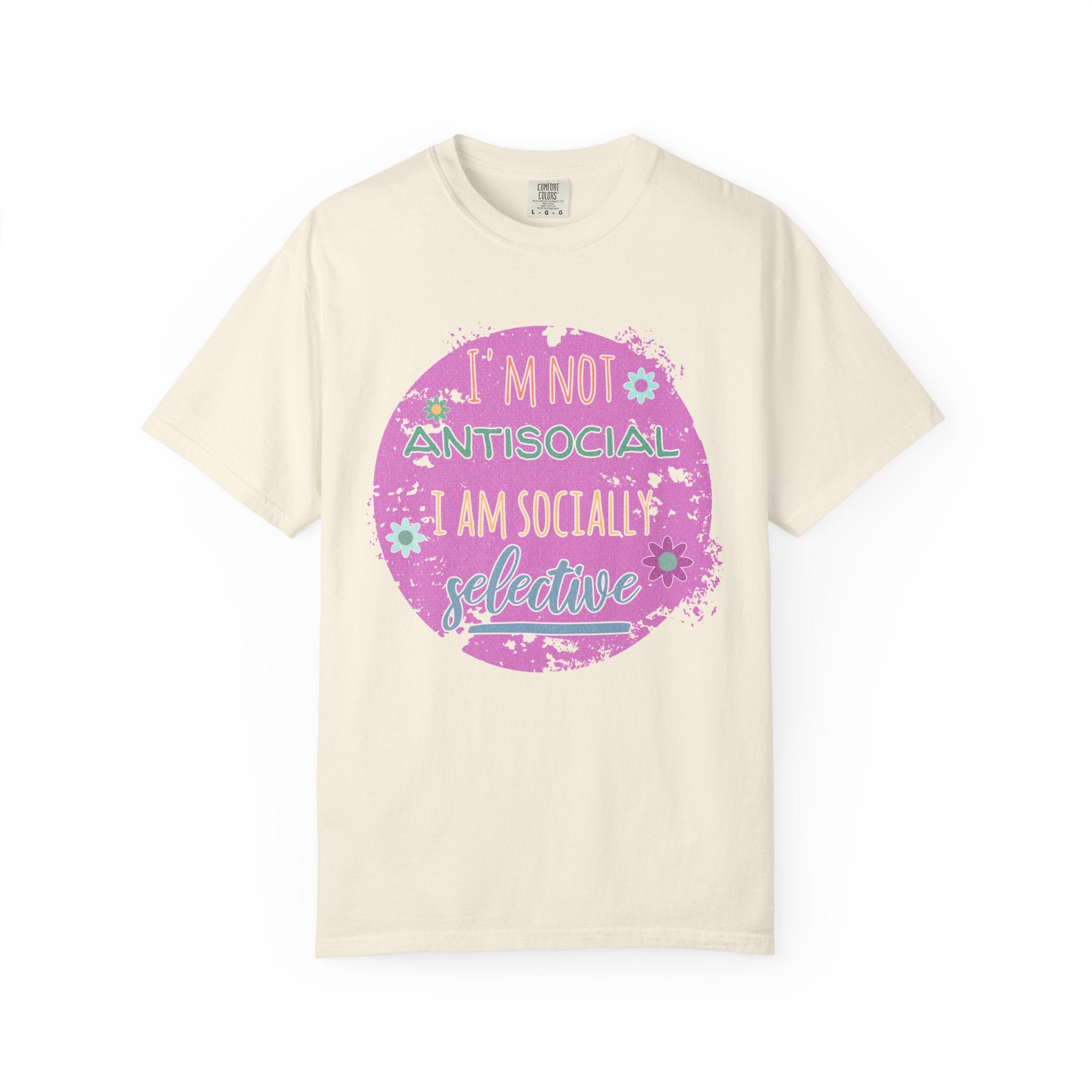 Textured I'm Not Antisocial I Am Socially Selective T-Shirt