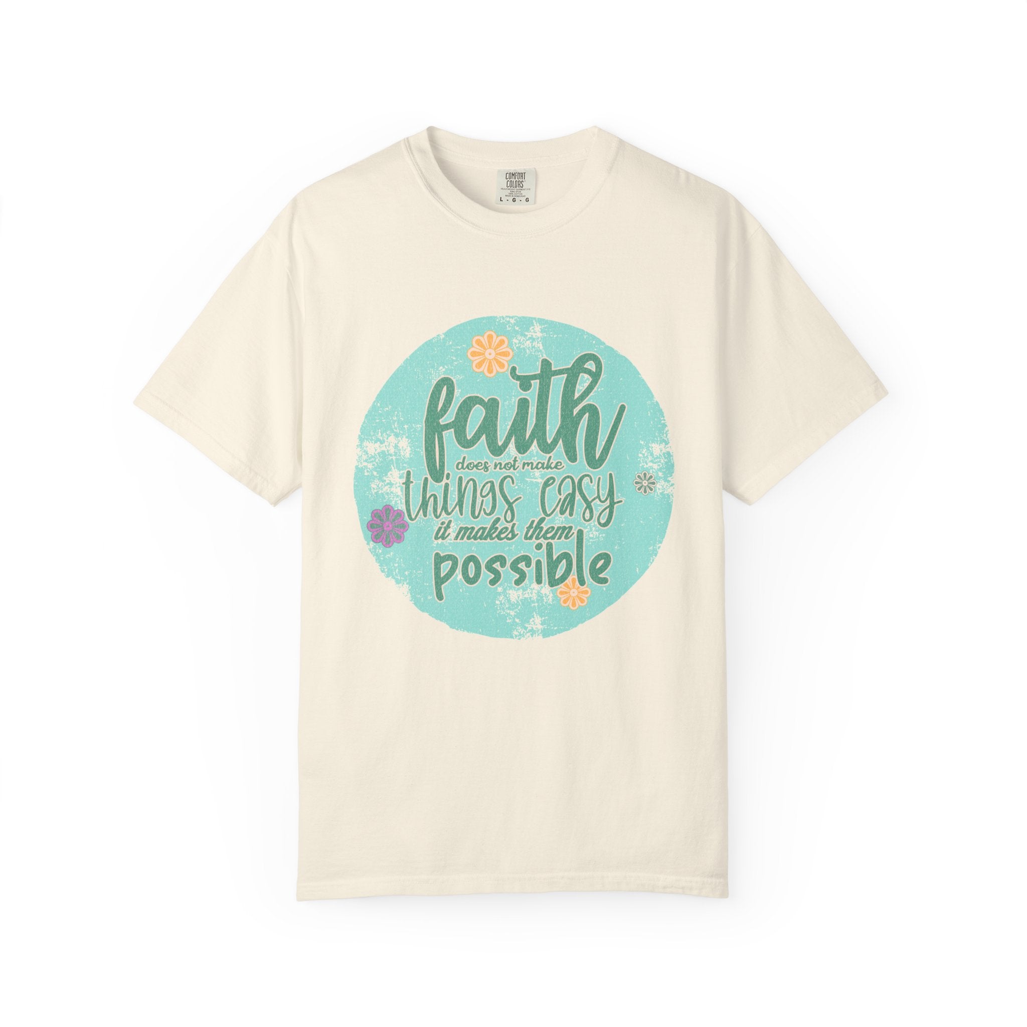 Faith Makes All Things Possible T-Shirt |Textured Inspirational Tee