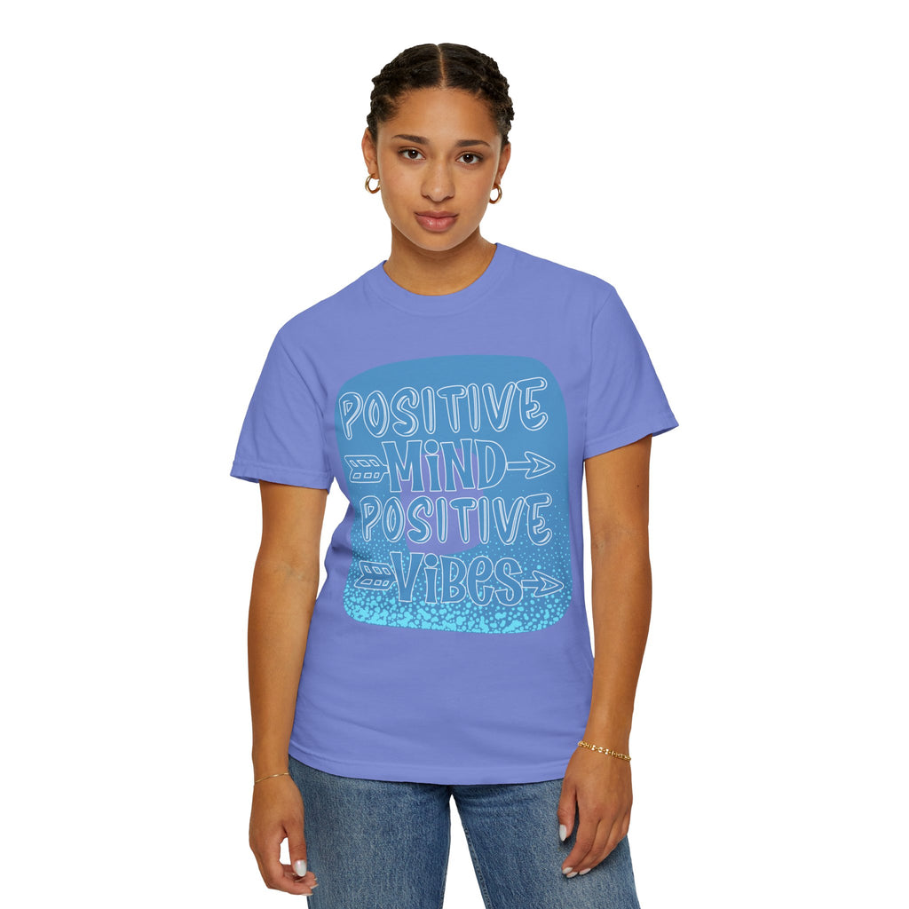Positive Mind Positive Vibes Textured T-Shirt
