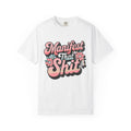 Manifest That Shit T-shirt |Textured Retro Floral Script Tee