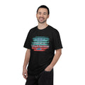 Dad "Powered by Coffee & Bad Jokers" Textured T-Shirt