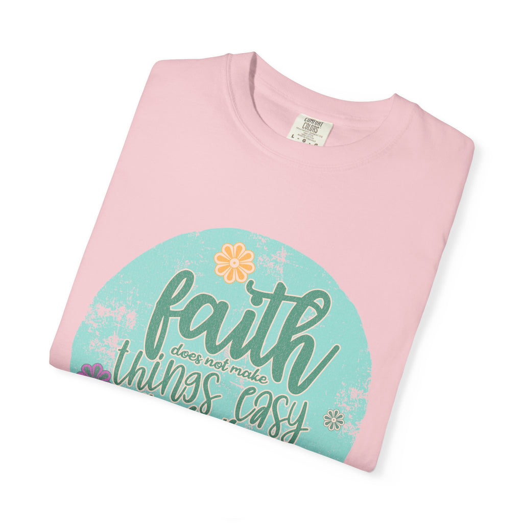 Faith Makes All Things Possible T-Shirt |Textured Inspirational Tee