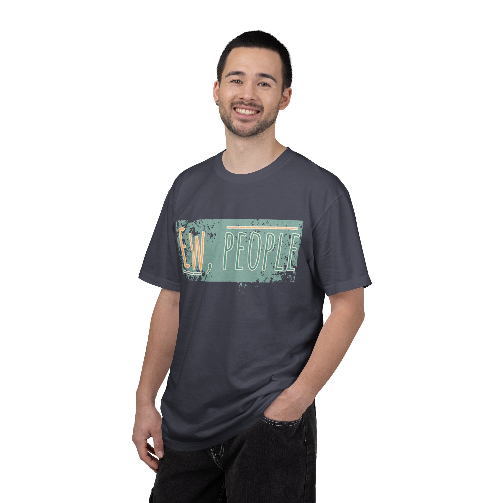 Ew, People Funny Introvert Textured Tee