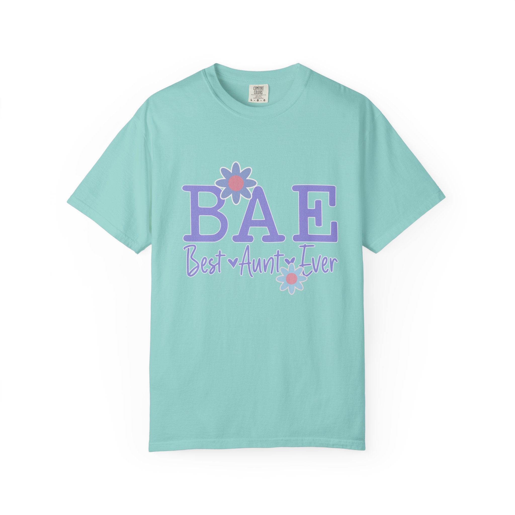 BAE Best Aunt Purple Textured Tee