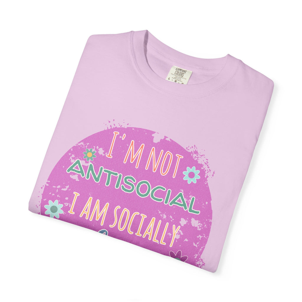Textured I'm Not Antisocial I Am Socially Selective T-Shirt