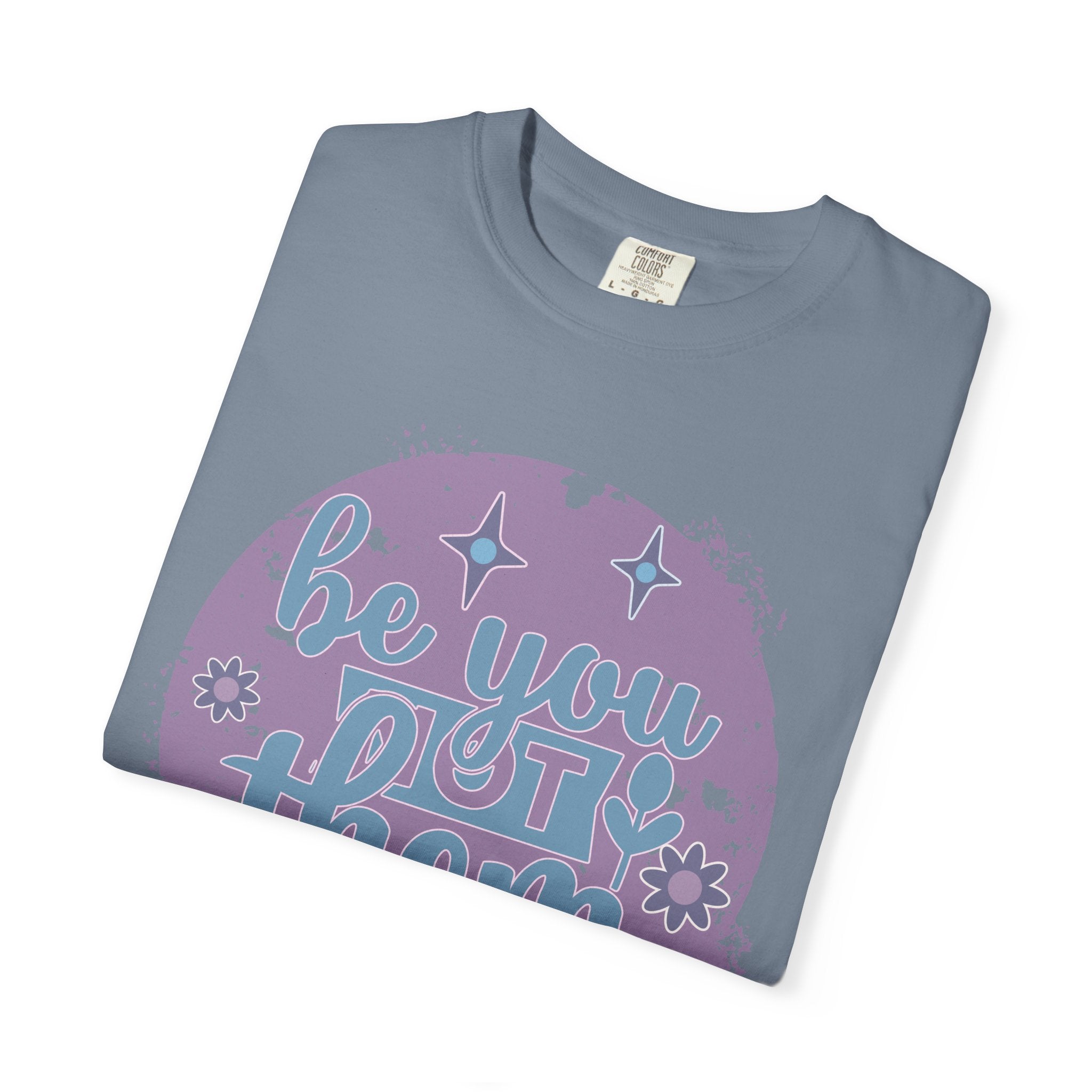 Be You, Not Them Textured T-Shirt — Retro Positive Graphic Tee