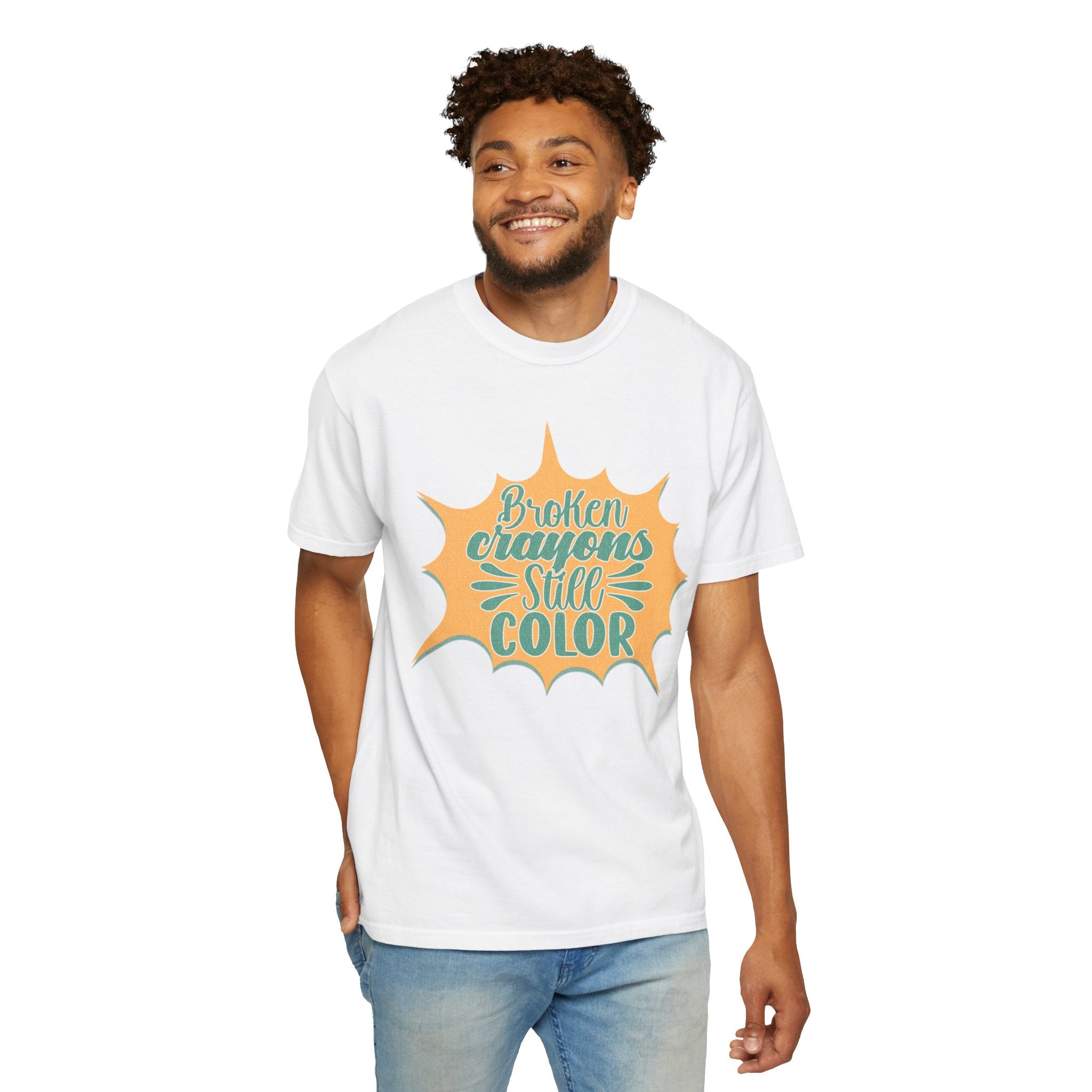 Broken Crayons Still Color Textured T-Shirt