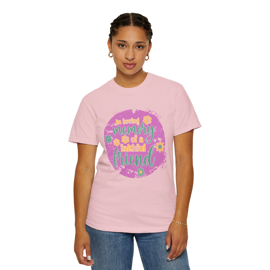 Textured Retro Faithful Friend Memorial Tee