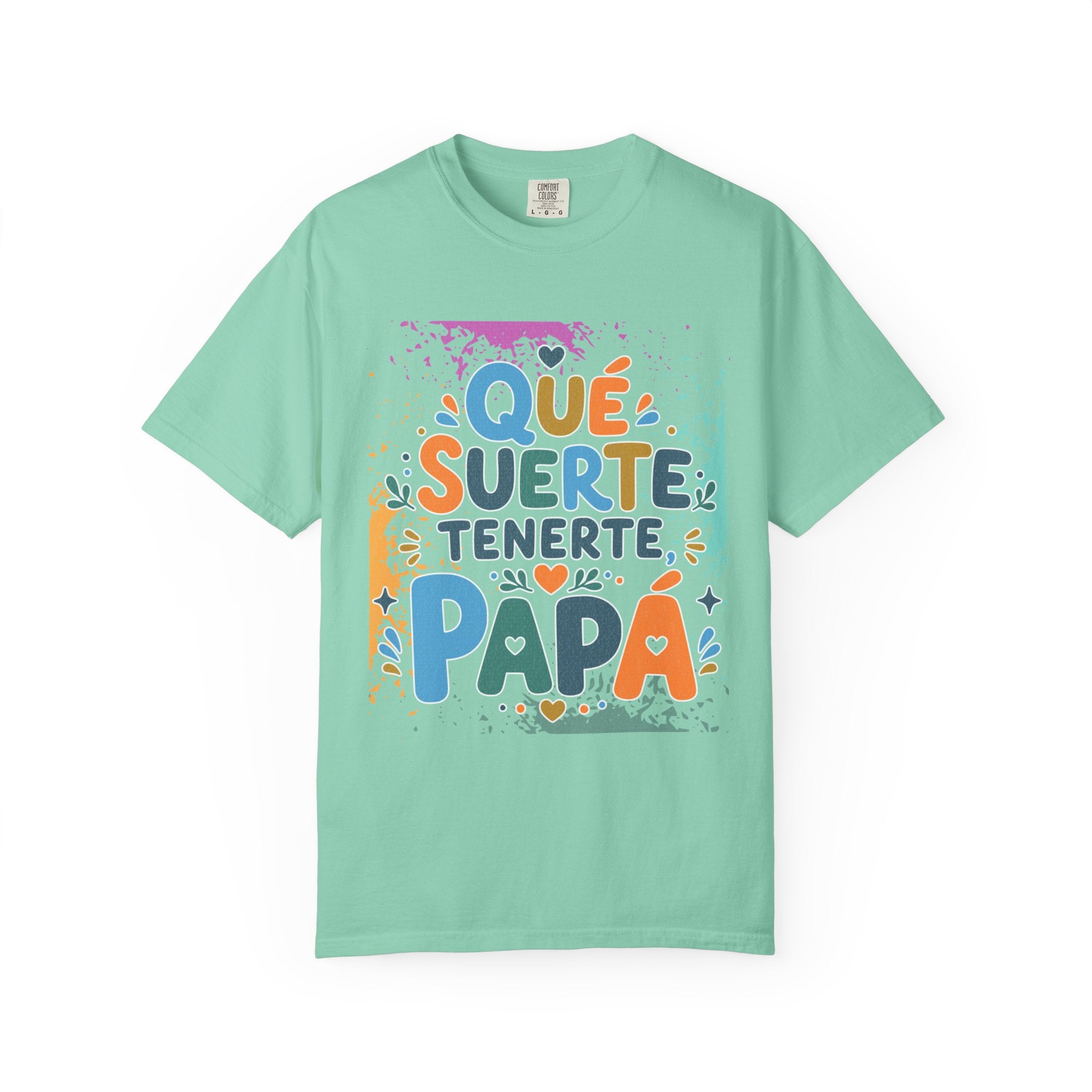 Qué Suerte Tenerte, Papá — Father's Day Textured T-Shirt