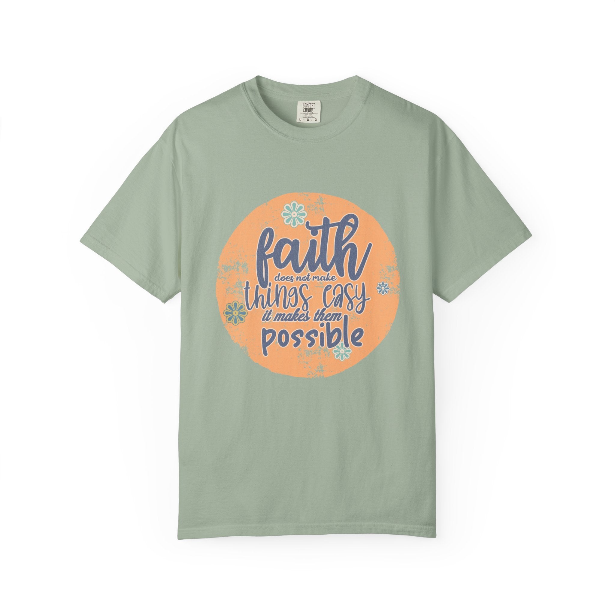 Faith Makes Things Possible T-shirt | Textured Inspirational Quote