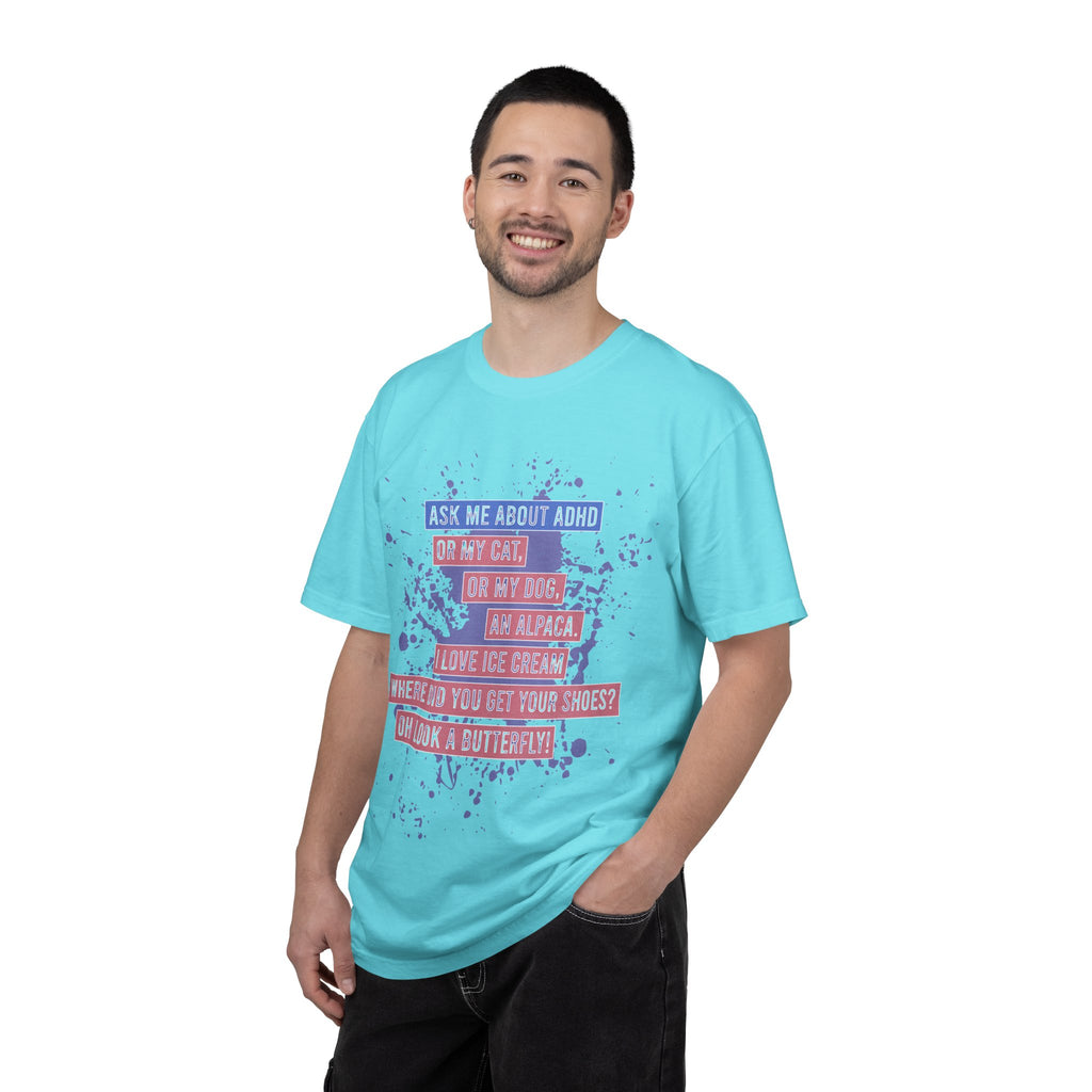 ADHD Funny Quote T-Shirt — 'Ask Me About ADHD' Graphic Tee