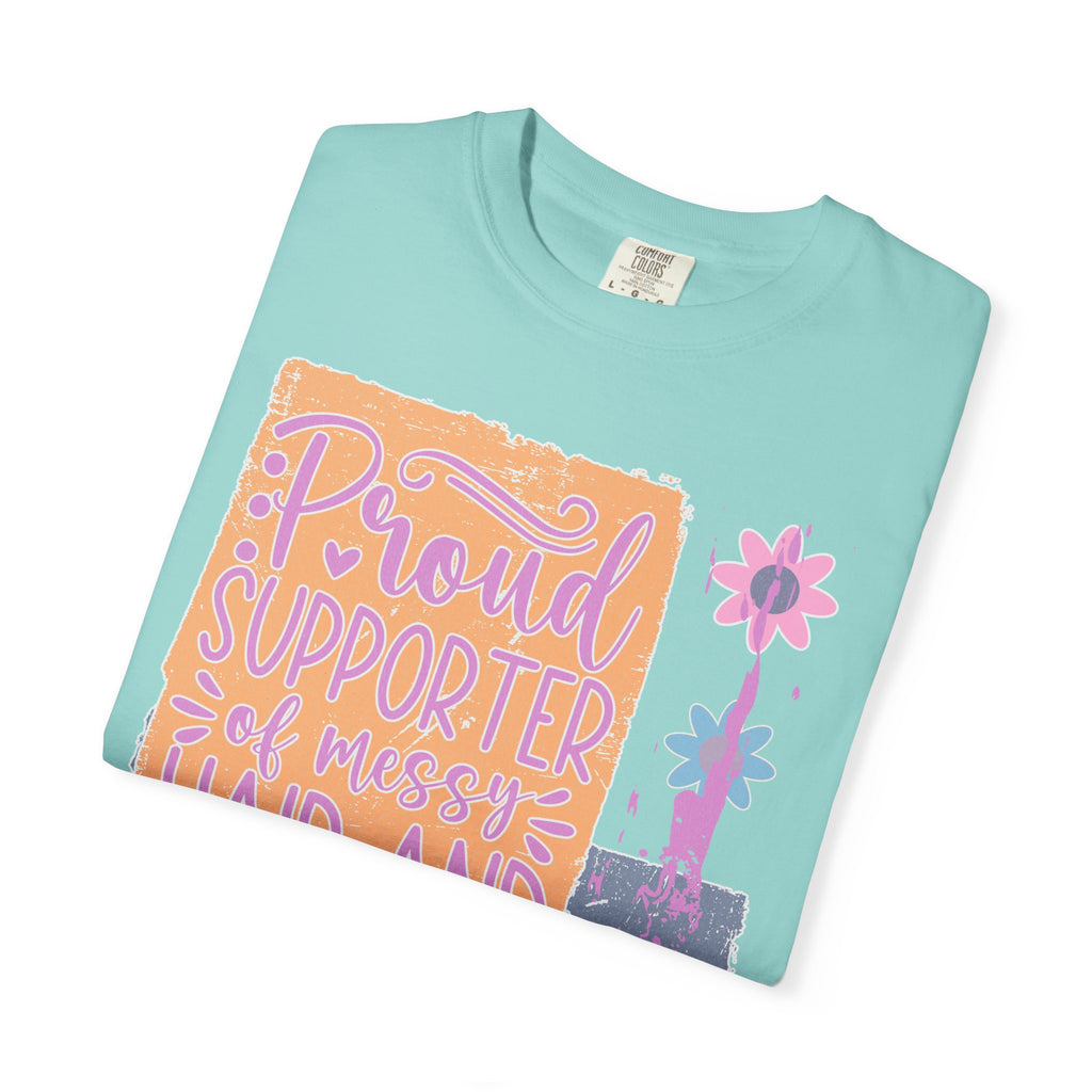 Proud Supporter of Messy Hair & Sweatpants Textured T-Shirt