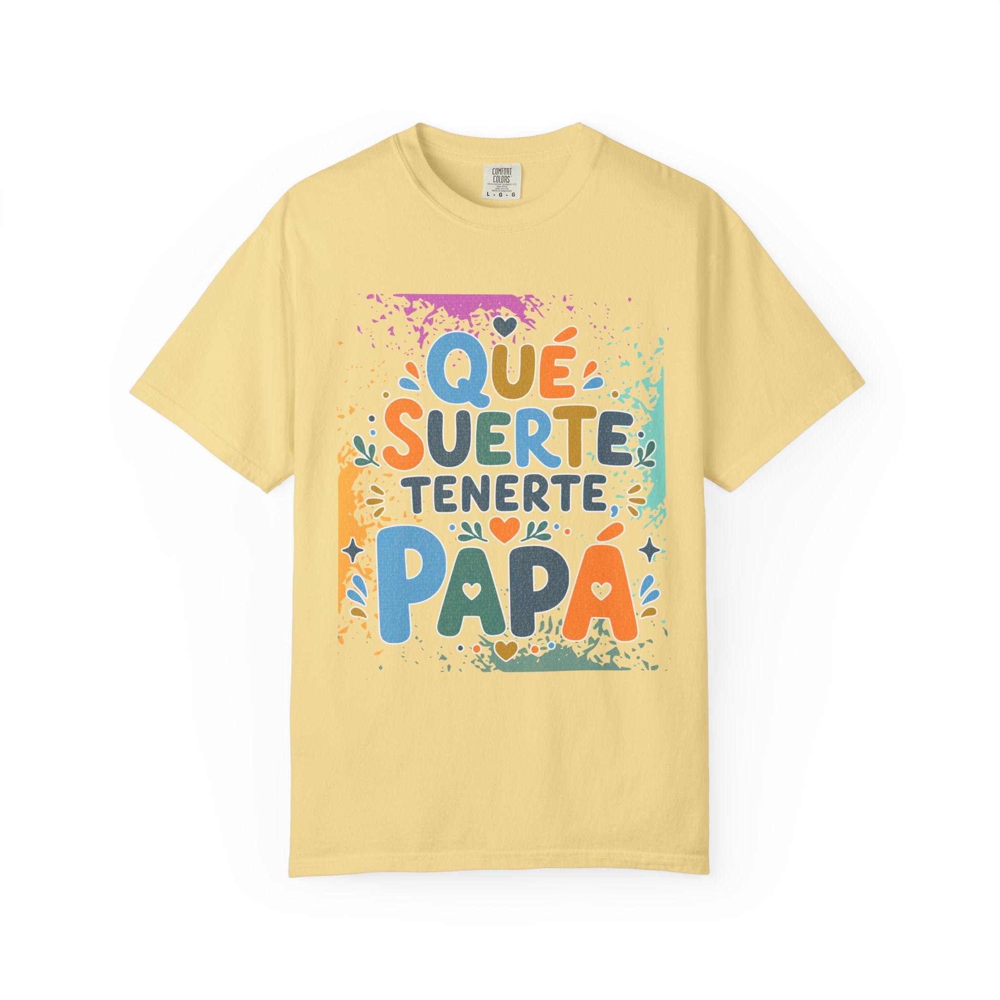 Qué Suerte Tenerte, Papá — Father's Day Textured T-Shirt