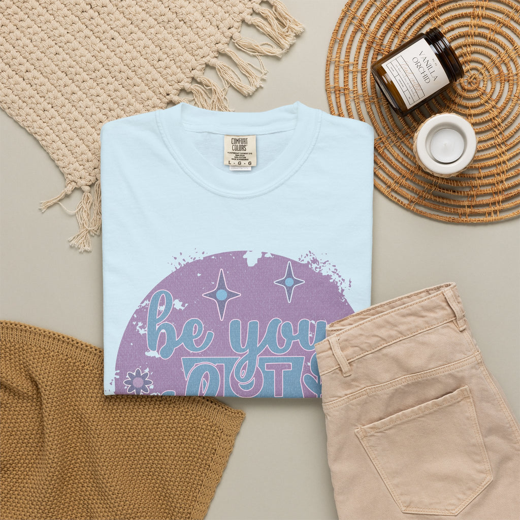 Be You, Not Them Textured T-Shirt — Retro Positive Graphic Tee